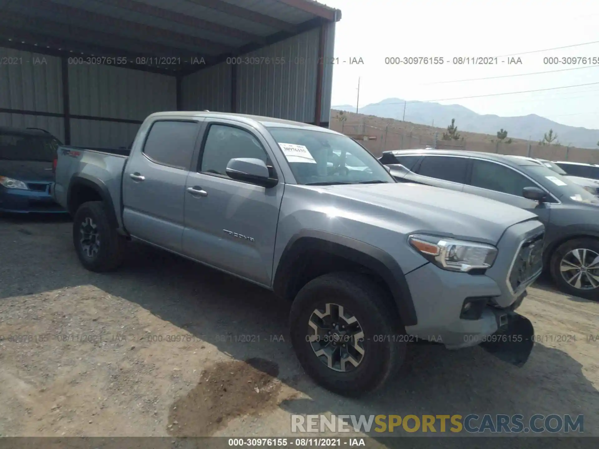 1 Photograph of a damaged car 3TMCZ5AN0KM236979 TOYOTA TACOMA 4WD 2019