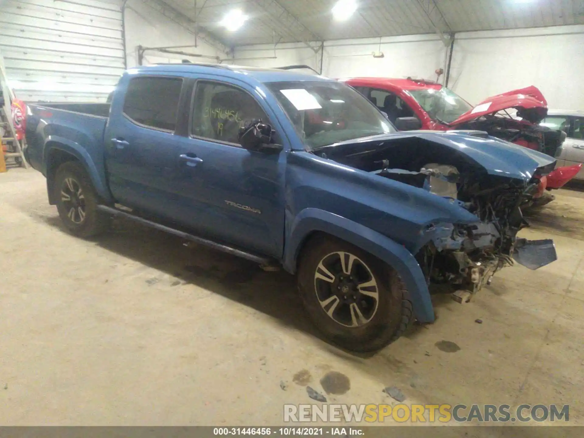 1 Photograph of a damaged car 3TMCZ5AN0KM237999 TOYOTA TACOMA 4WD 2019