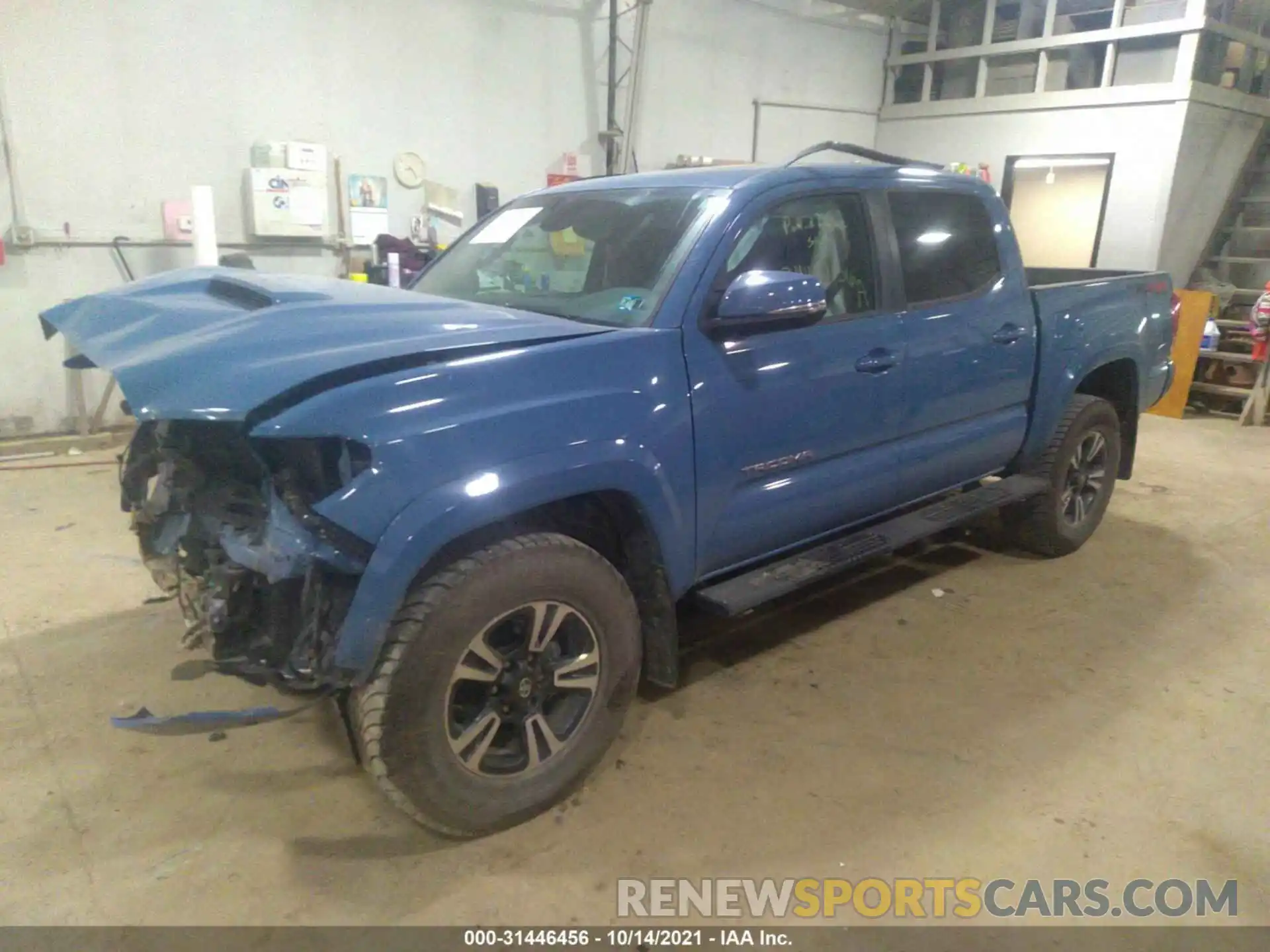 2 Photograph of a damaged car 3TMCZ5AN0KM237999 TOYOTA TACOMA 4WD 2019