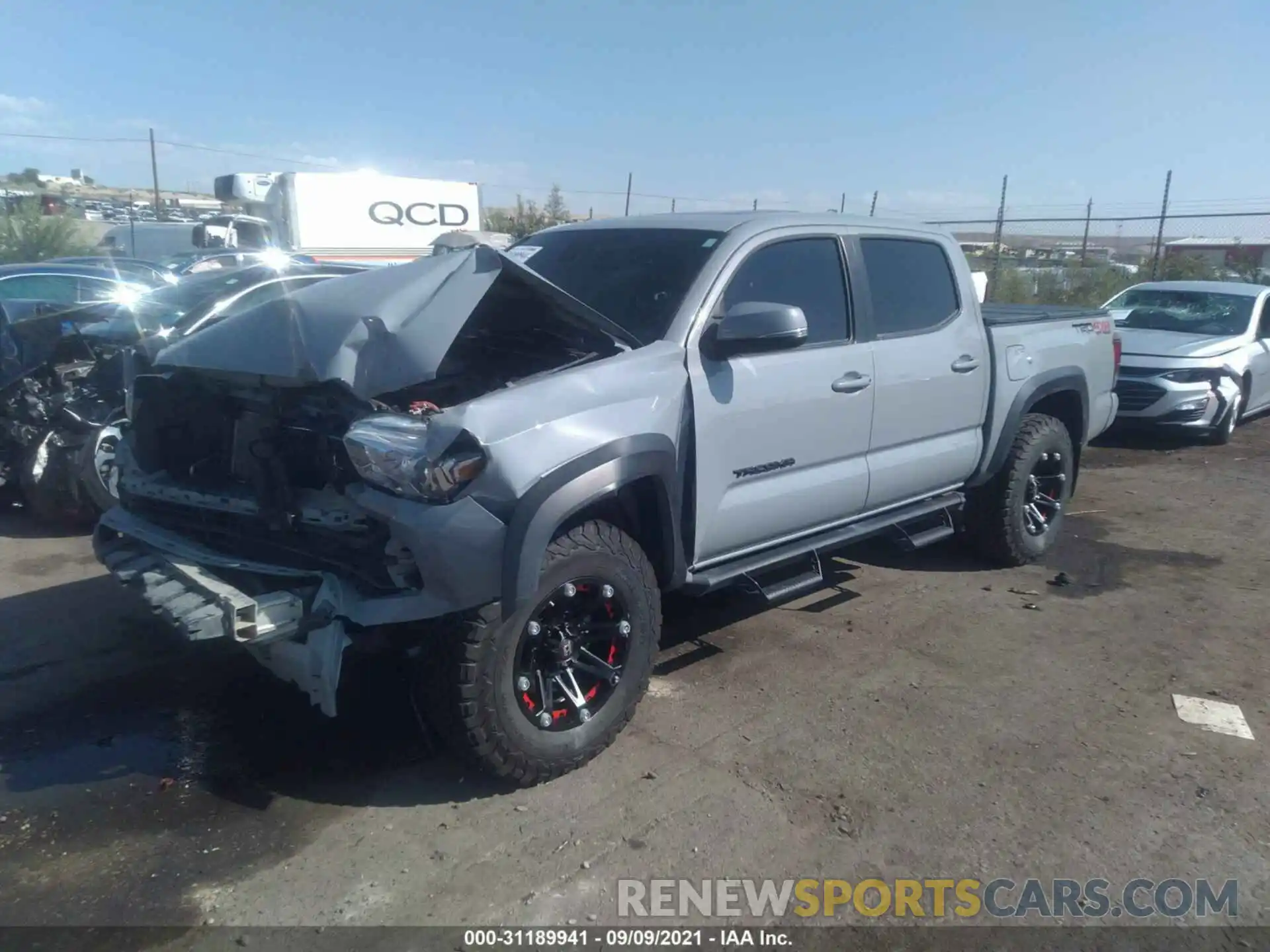 2 Photograph of a damaged car 3TMCZ5AN0KM244855 TOYOTA TACOMA 4WD 2019