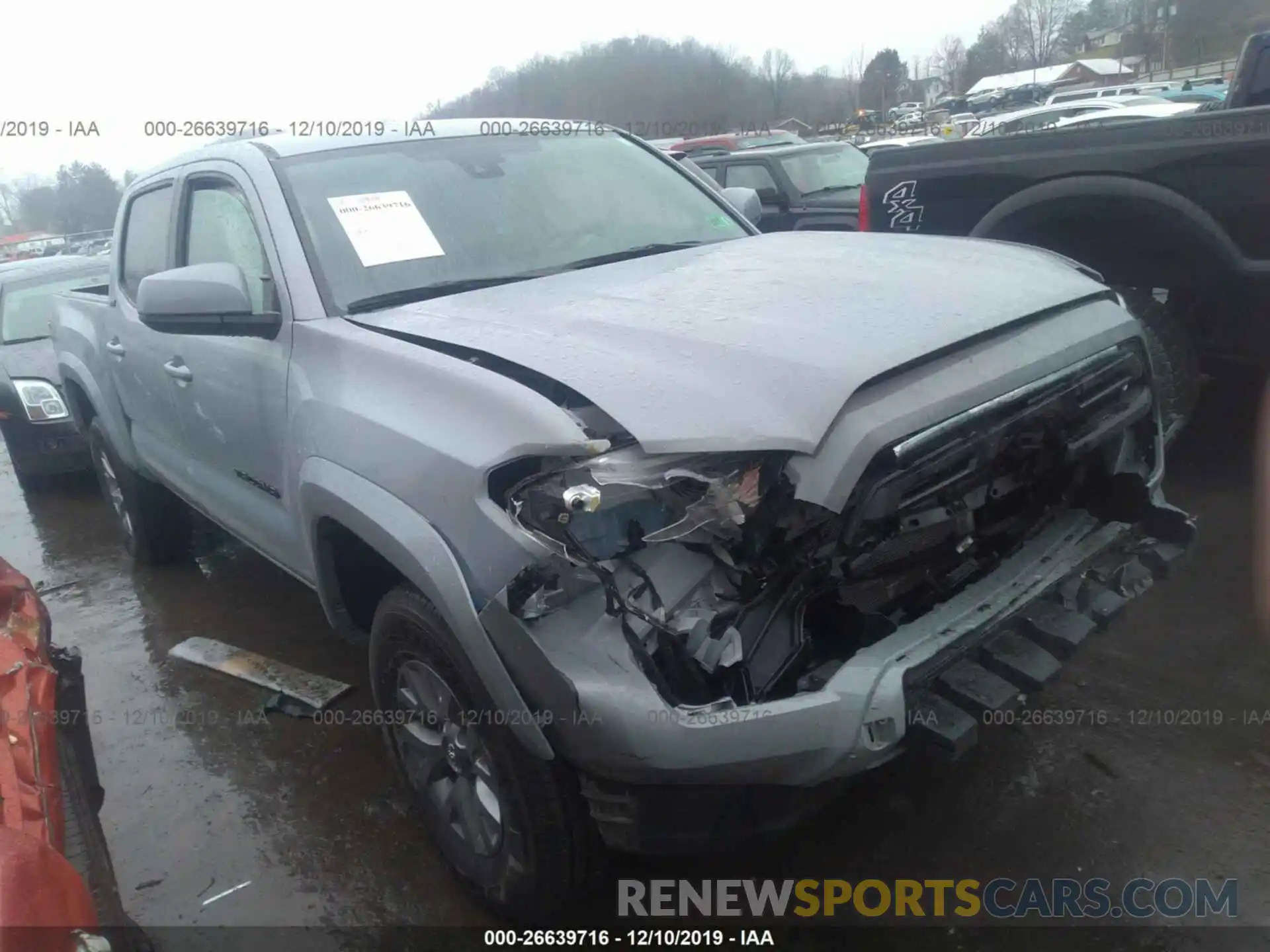 1 Photograph of a damaged car 3TMCZ5AN0KM248291 TOYOTA TACOMA 4WD 2019