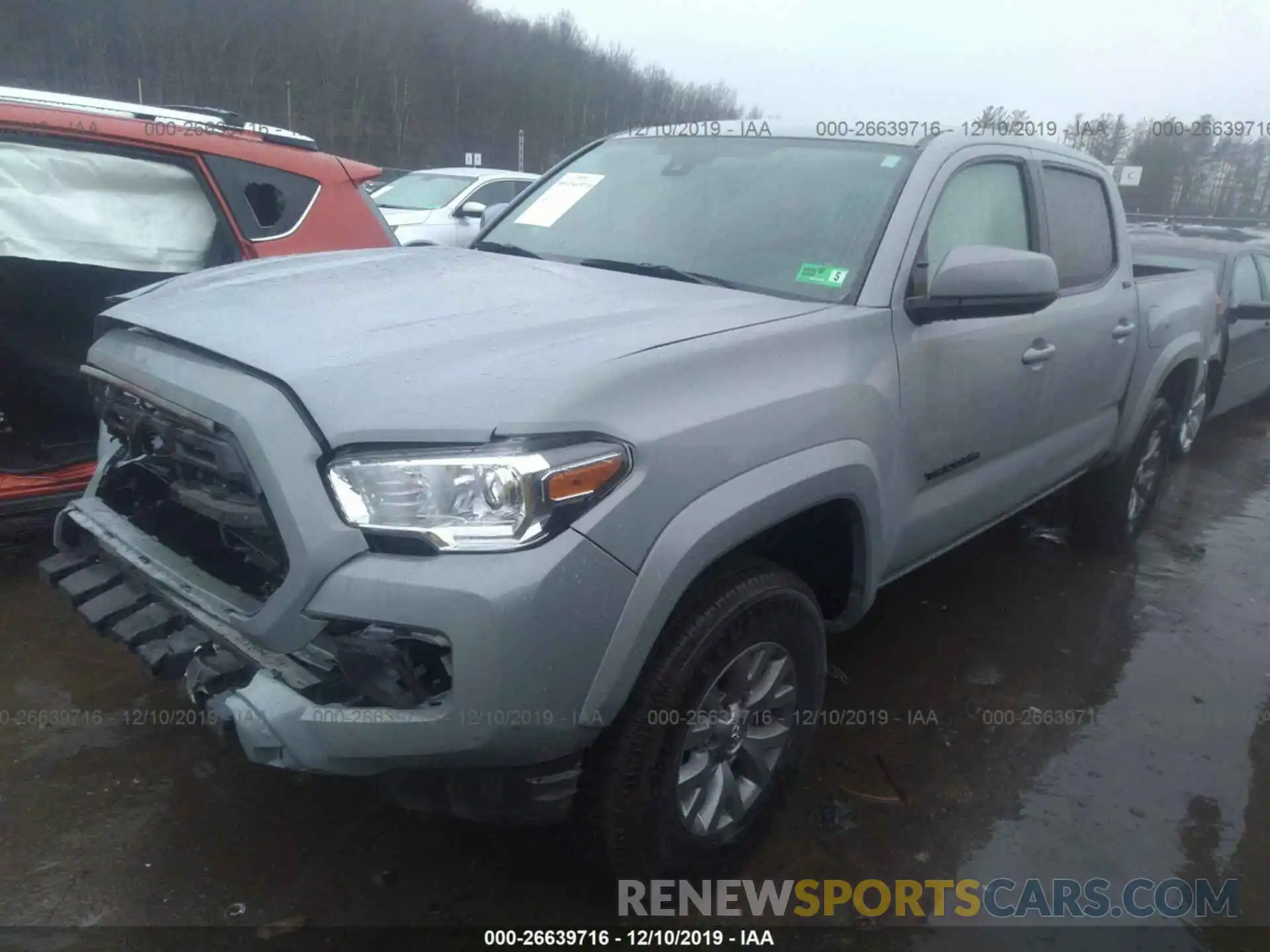 2 Photograph of a damaged car 3TMCZ5AN0KM248291 TOYOTA TACOMA 4WD 2019