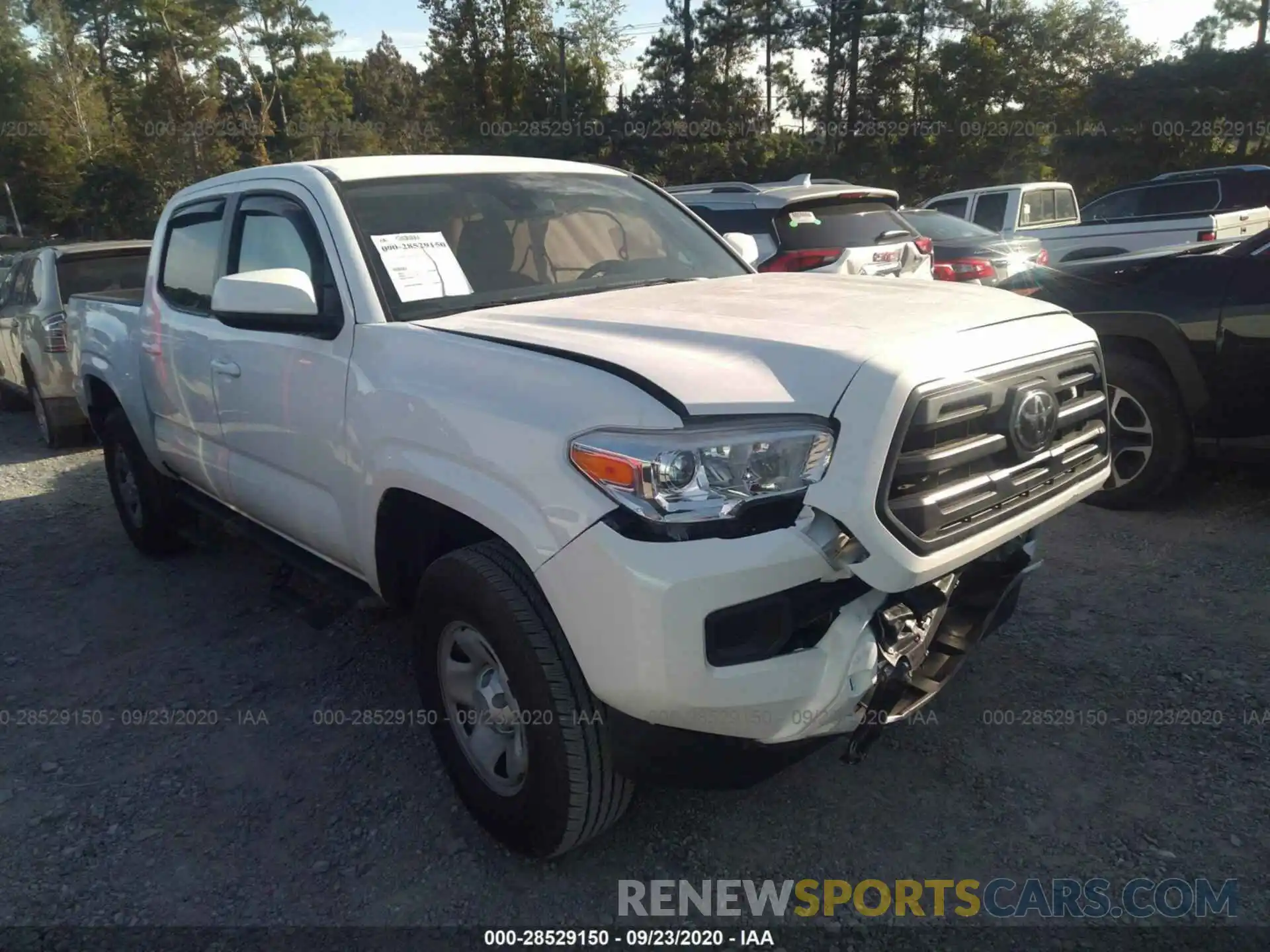 1 Photograph of a damaged car 3TMCZ5AN0KM249621 TOYOTA TACOMA 4WD 2019