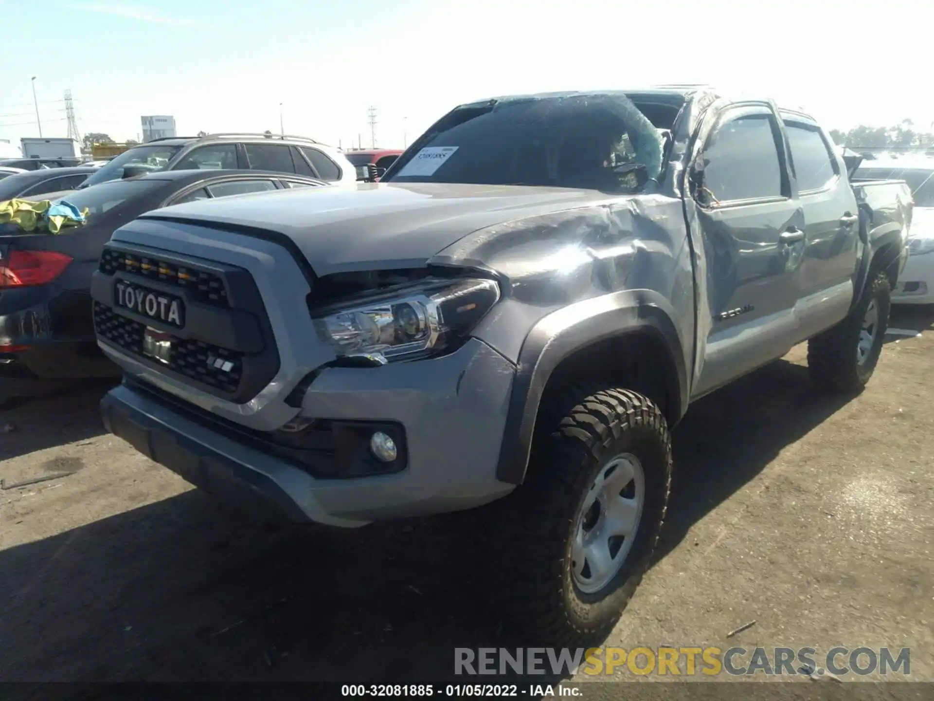 2 Photograph of a damaged car 3TMCZ5AN0KM257489 TOYOTA TACOMA 4WD 2019