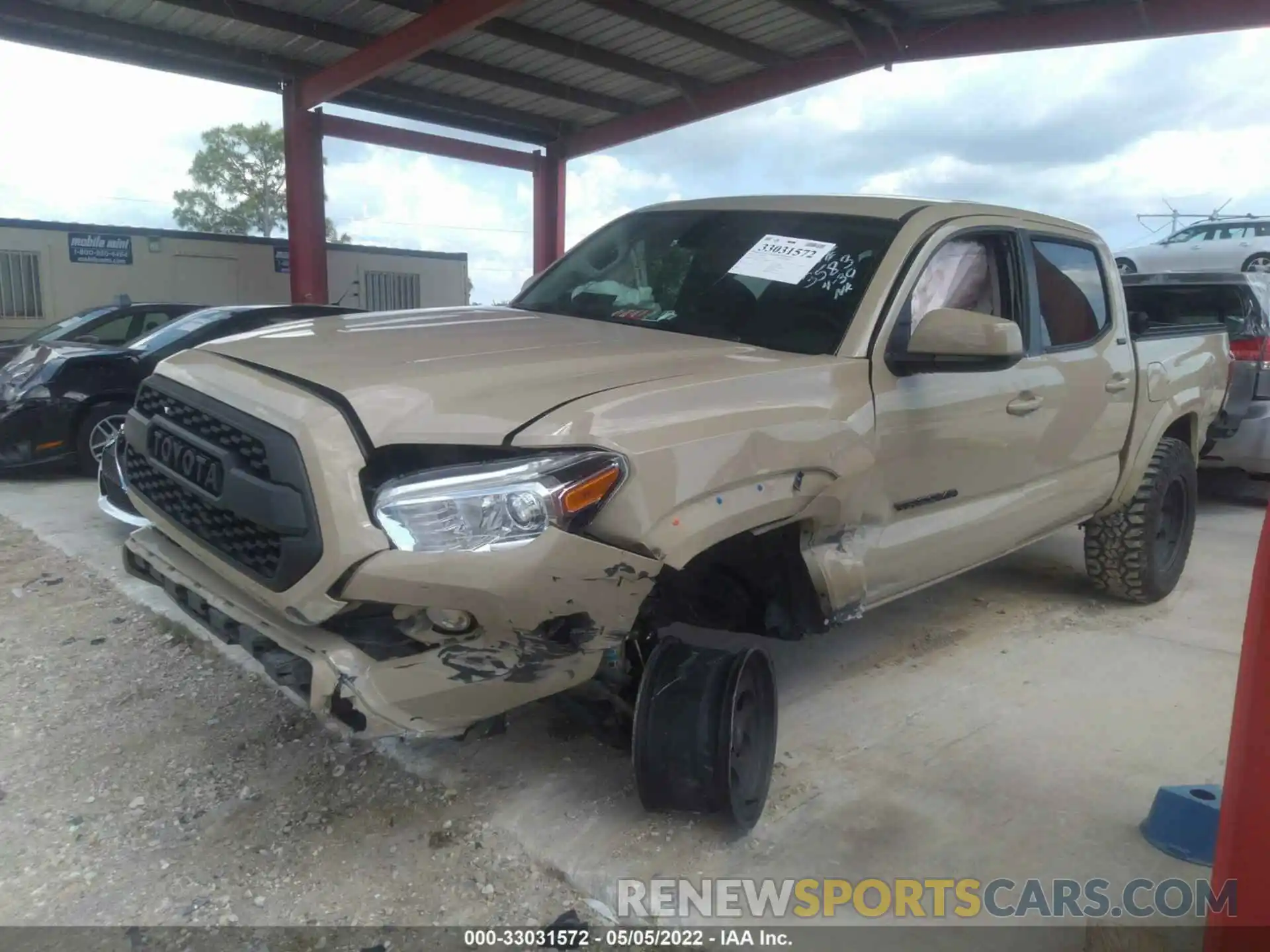 2 Photograph of a damaged car 3TMCZ5AN0KM263583 TOYOTA TACOMA 4WD 2019