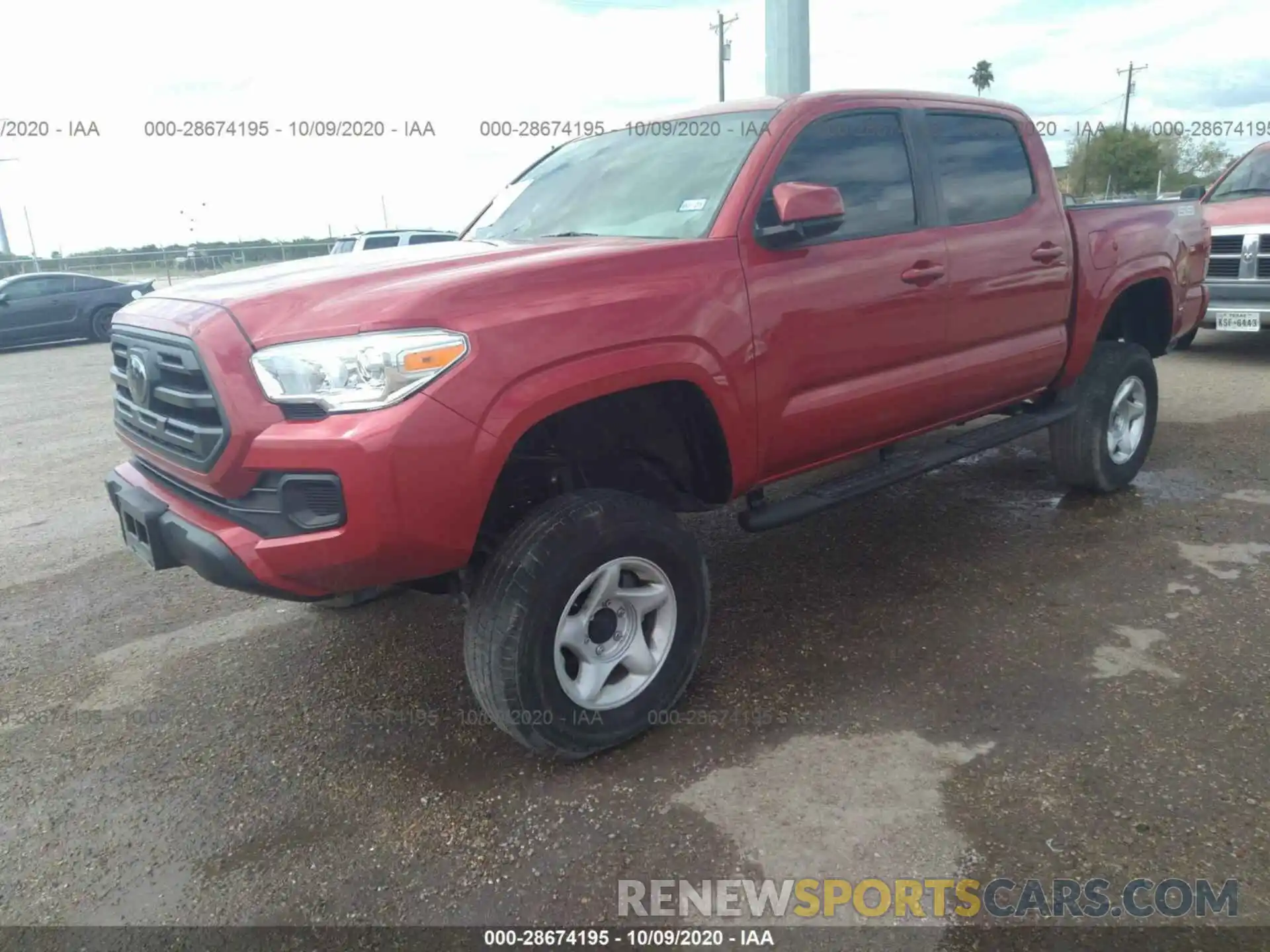 2 Photograph of a damaged car 3TMCZ5AN0KM267973 TOYOTA TACOMA 4WD 2019