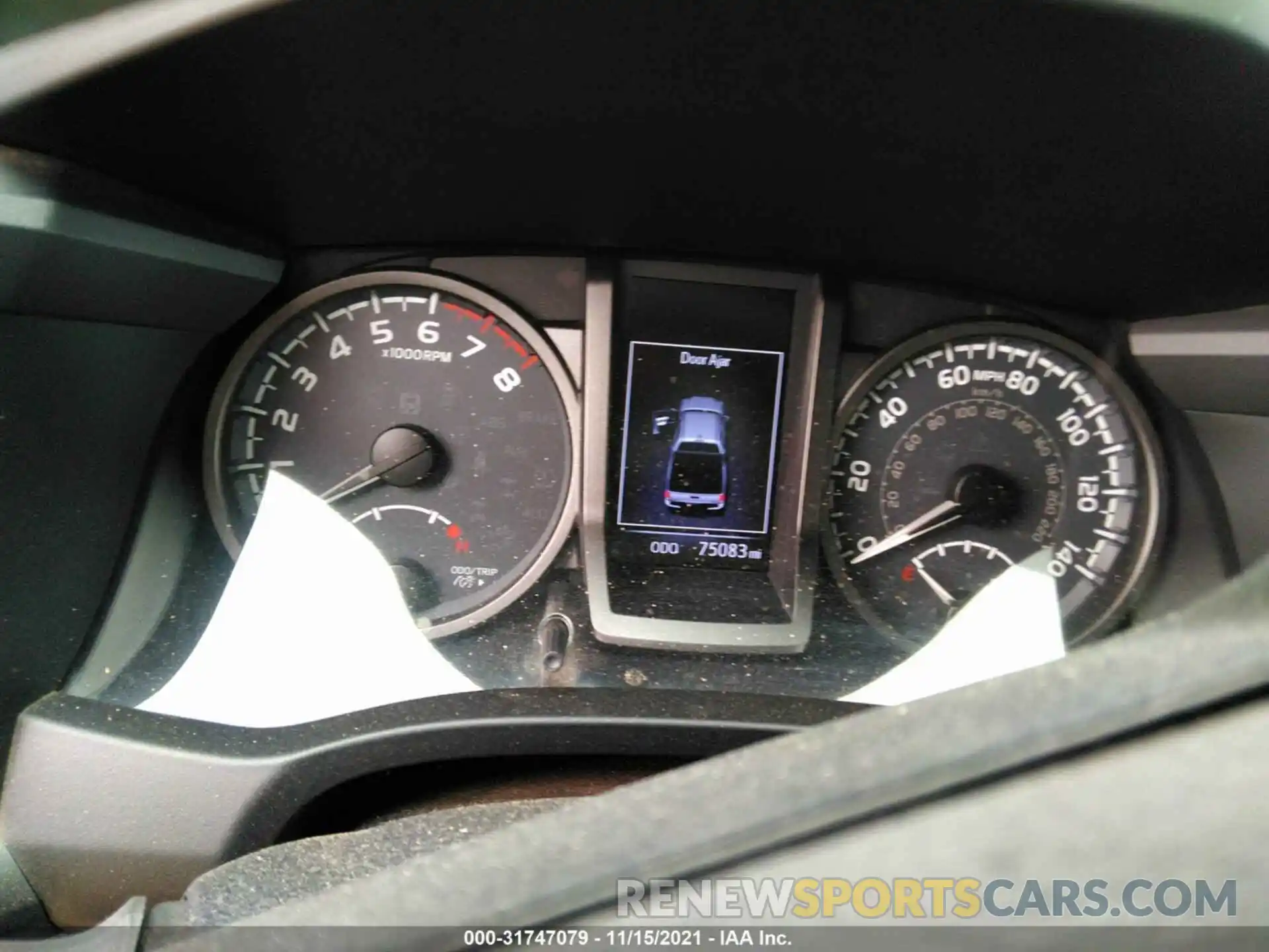 7 Photograph of a damaged car 3TMCZ5AN0KM274292 TOYOTA TACOMA 4WD 2019