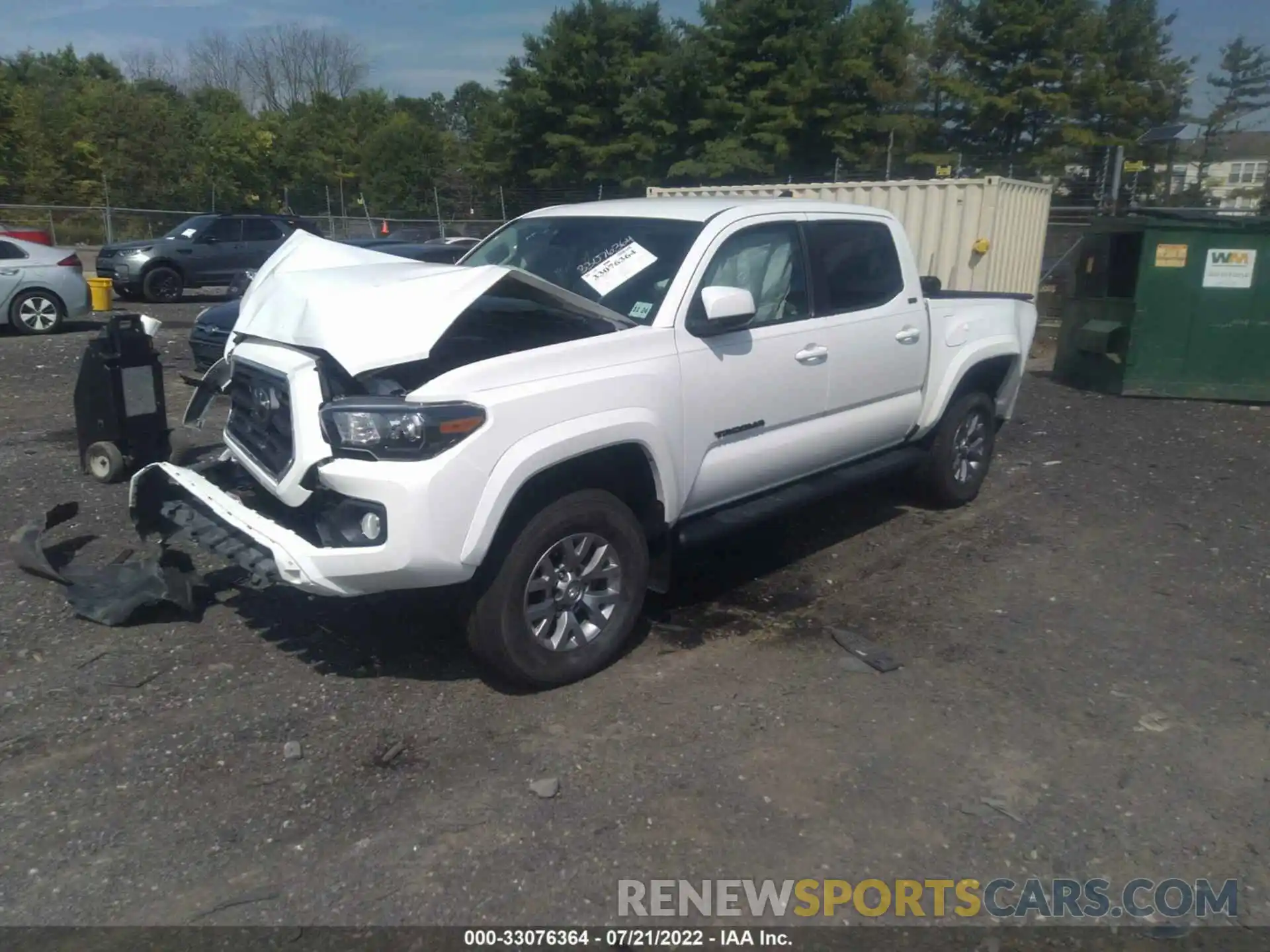 2 Photograph of a damaged car 3TMCZ5AN0KM285180 TOYOTA TACOMA 4WD 2019