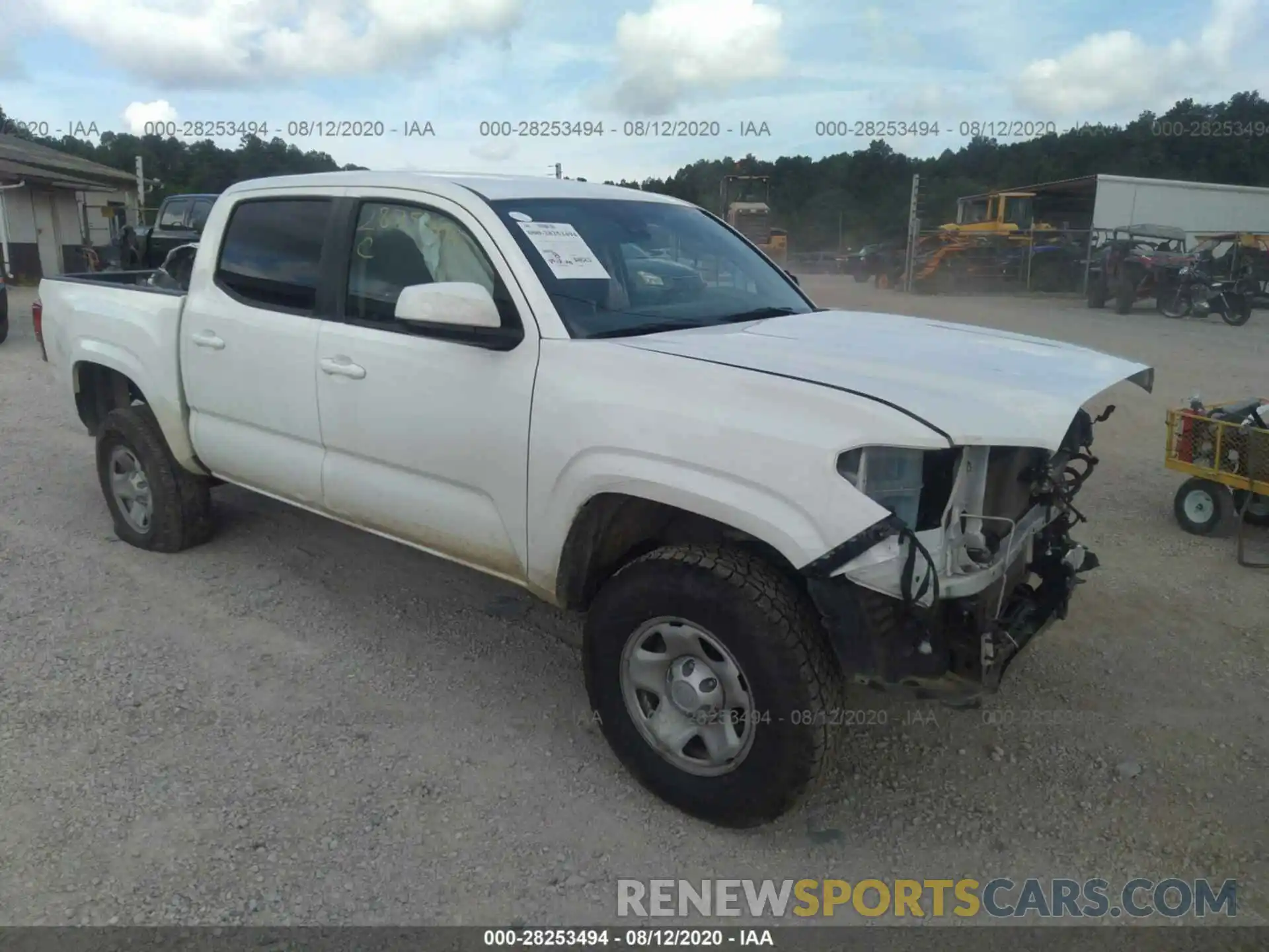 1 Photograph of a damaged car 3TMCZ5AN0KM286488 TOYOTA TACOMA 4WD 2019