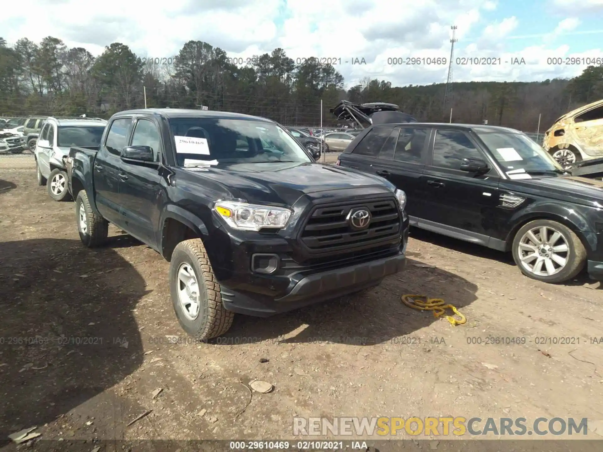 1 Photograph of a damaged car 3TMCZ5AN1KM190787 TOYOTA TACOMA 4WD 2019