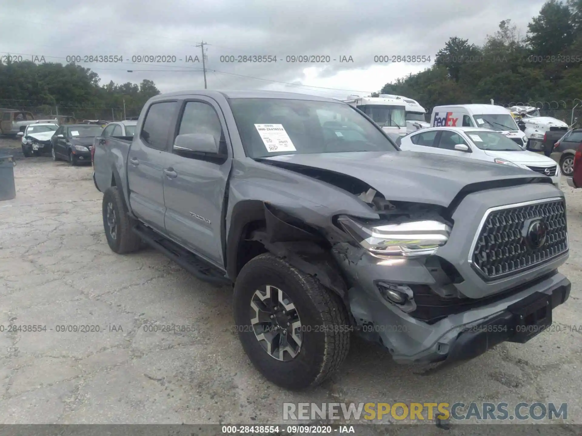 6 Photograph of a damaged car 3TMCZ5AN1KM192572 TOYOTA TACOMA 4WD 2019