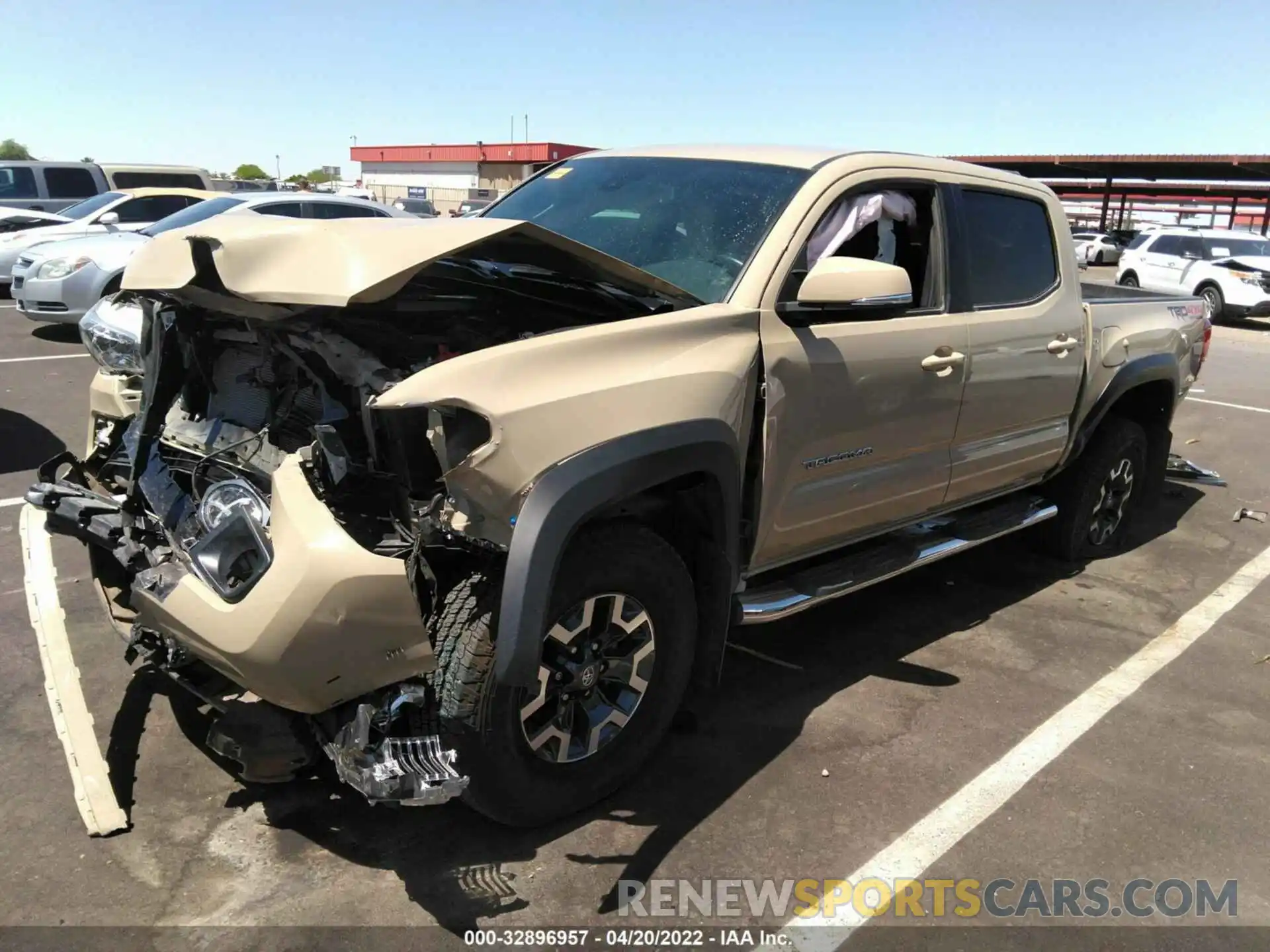 2 Photograph of a damaged car 3TMCZ5AN1KM219804 TOYOTA TACOMA 4WD 2019