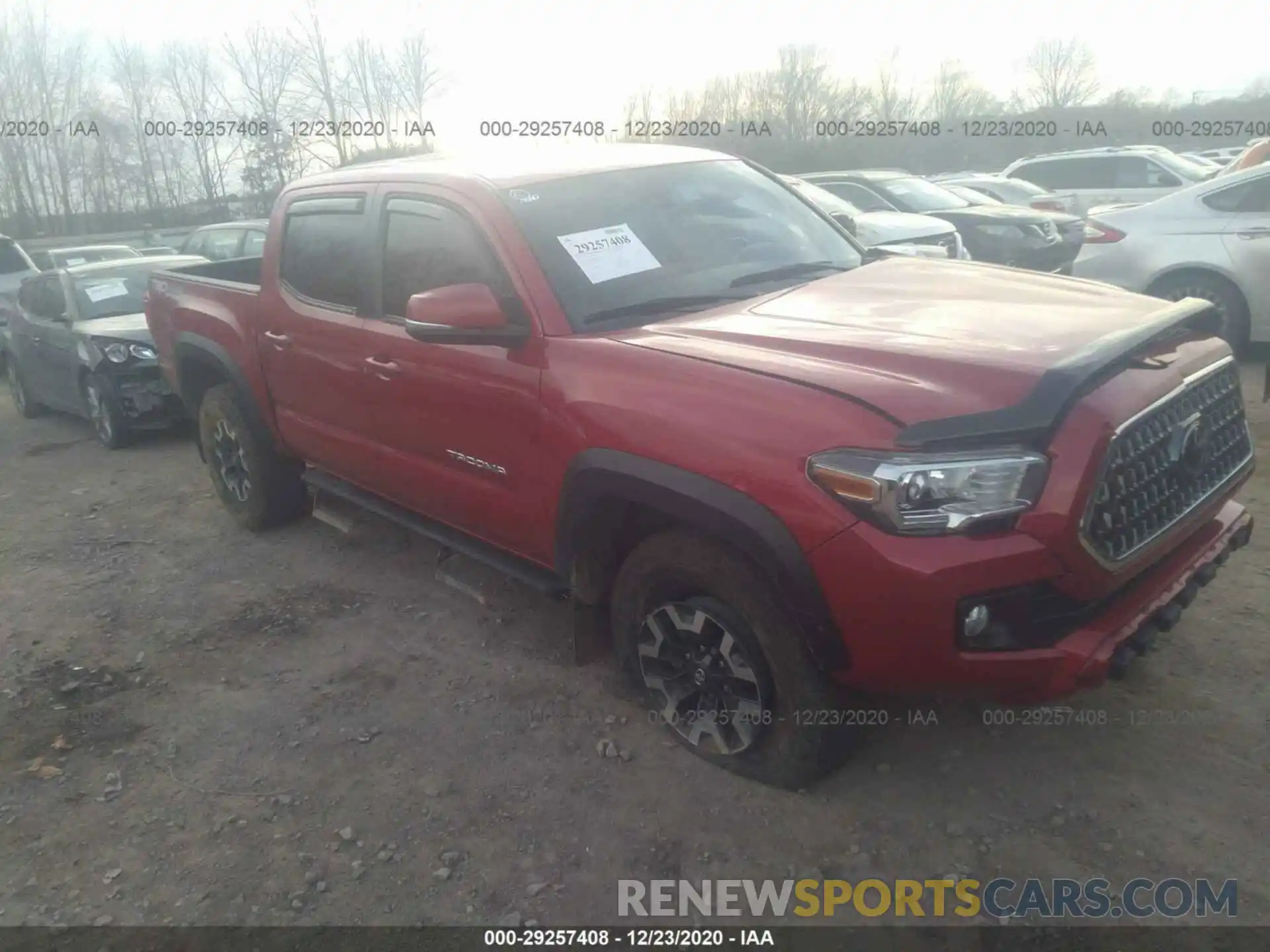 1 Photograph of a damaged car 3TMCZ5AN1KM222329 TOYOTA TACOMA 4WD 2019