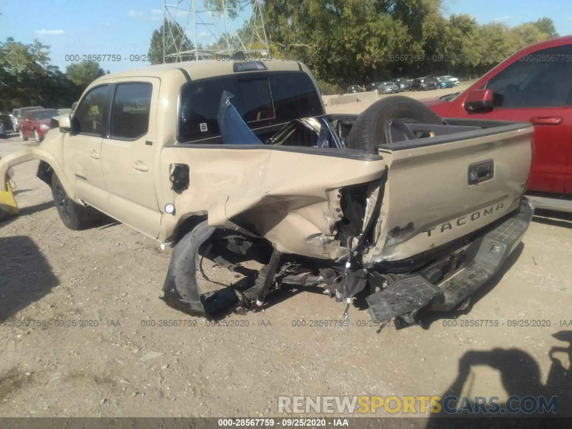 3 Photograph of a damaged car 3TMCZ5AN1KM230687 TOYOTA TACOMA 4WD 2019