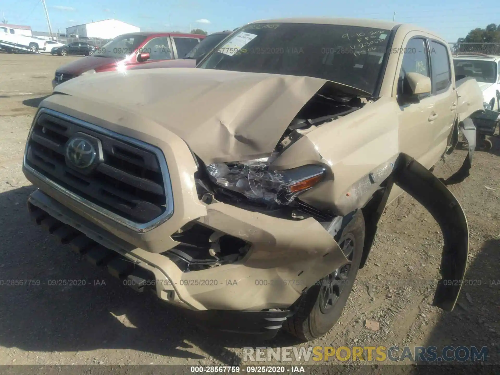 6 Photograph of a damaged car 3TMCZ5AN1KM230687 TOYOTA TACOMA 4WD 2019