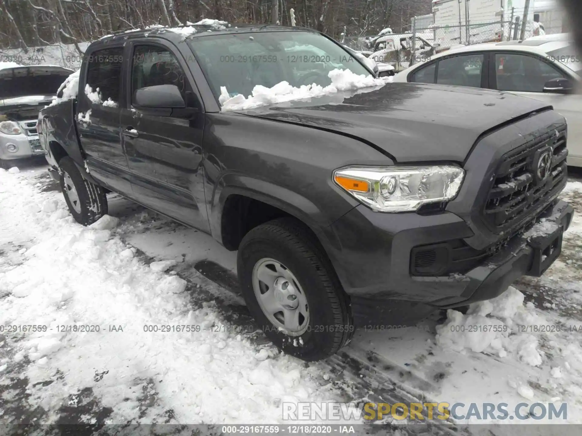 1 Photograph of a damaged car 3TMCZ5AN1KM243388 TOYOTA TACOMA 4WD 2019