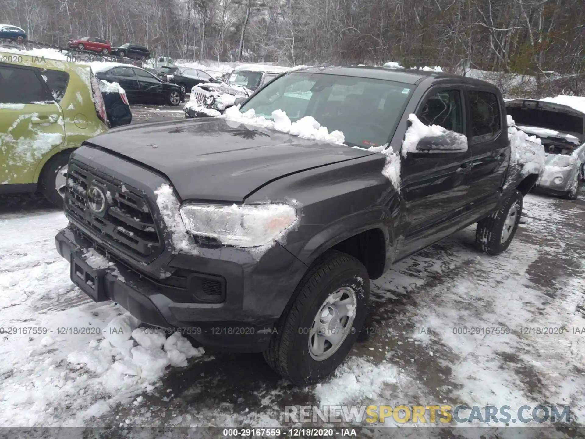 2 Photograph of a damaged car 3TMCZ5AN1KM243388 TOYOTA TACOMA 4WD 2019