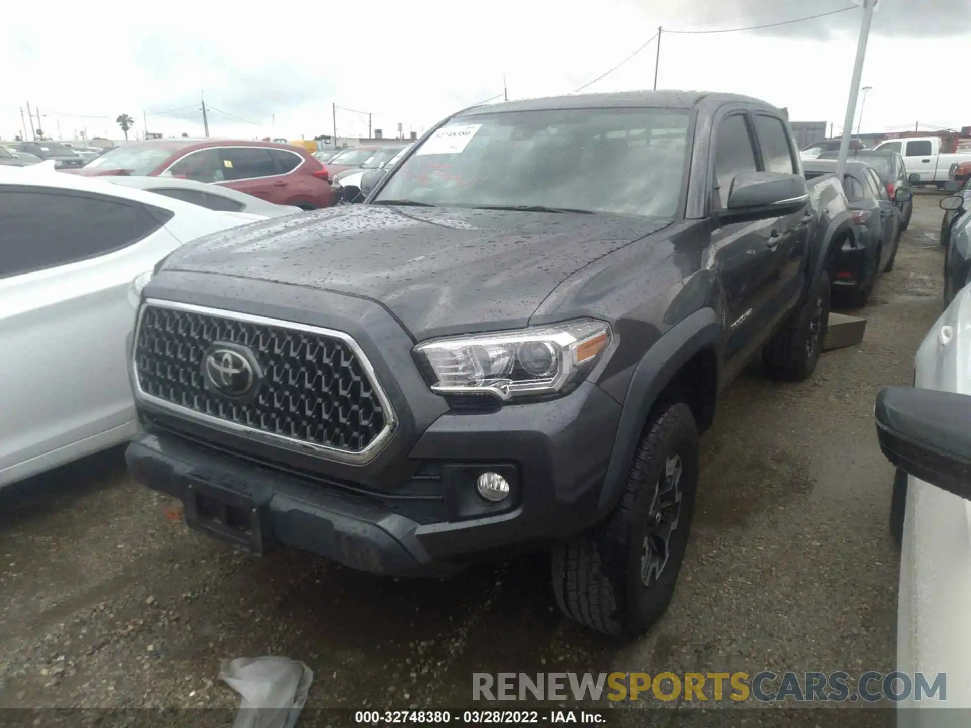 2 Photograph of a damaged car 3TMCZ5AN1KM251409 TOYOTA TACOMA 4WD 2019