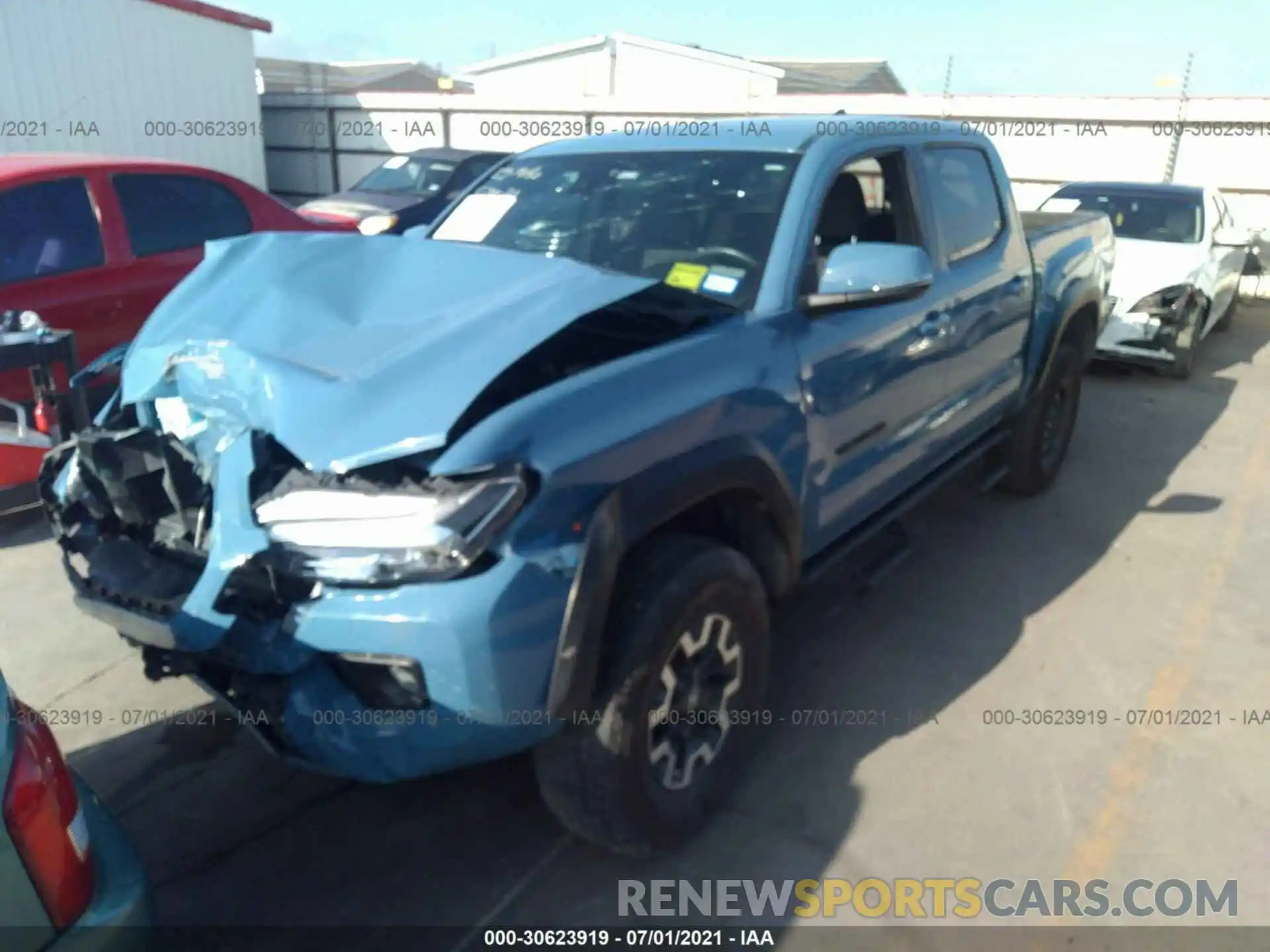 2 Photograph of a damaged car 3TMCZ5AN1KM251572 TOYOTA TACOMA 4WD 2019