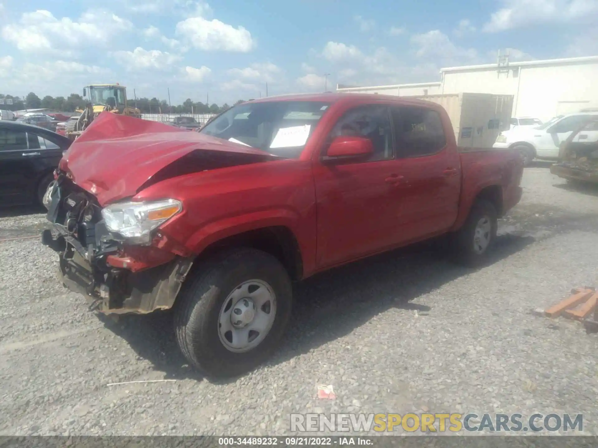 2 Photograph of a damaged car 3TMCZ5AN1KM255797 TOYOTA TACOMA 4WD 2019