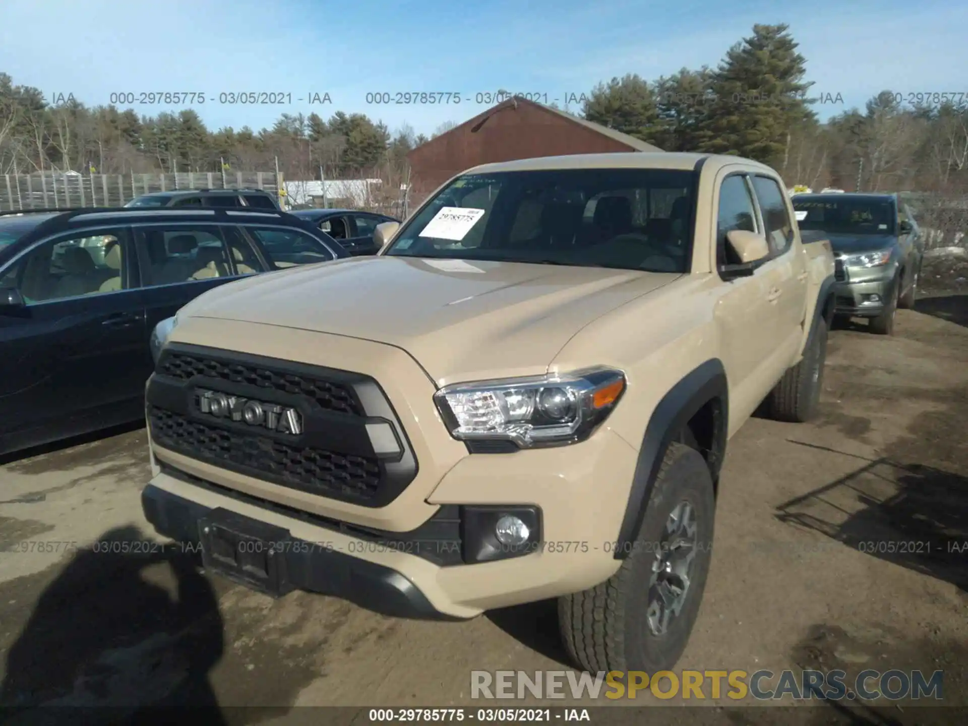 2 Photograph of a damaged car 3TMCZ5AN1KM256383 TOYOTA TACOMA 4WD 2019