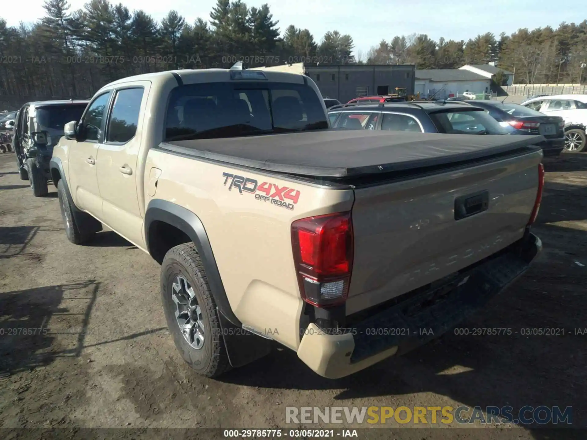 3 Photograph of a damaged car 3TMCZ5AN1KM256383 TOYOTA TACOMA 4WD 2019