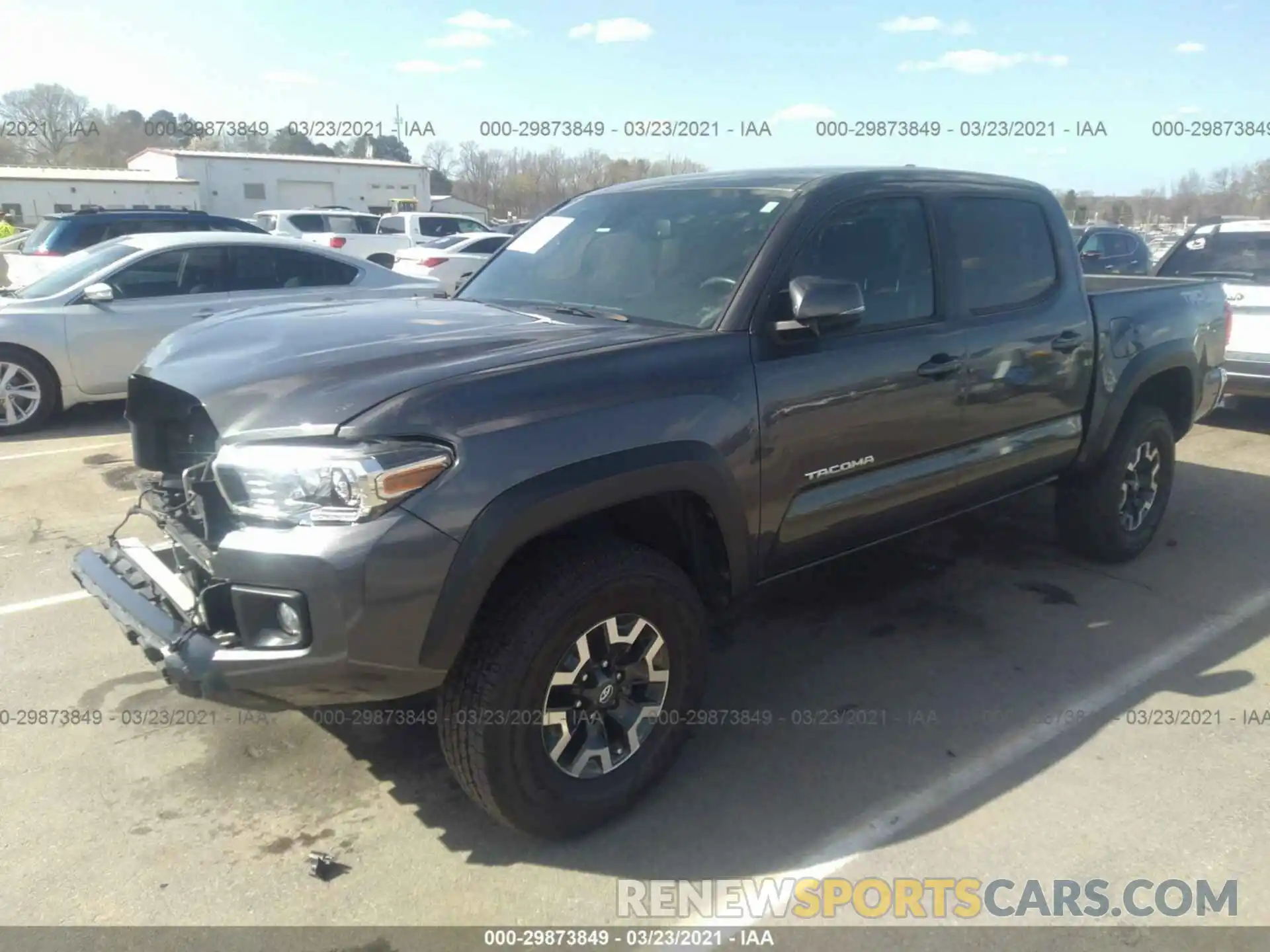 2 Photograph of a damaged car 3TMCZ5AN1KM273863 TOYOTA TACOMA 4WD 2019