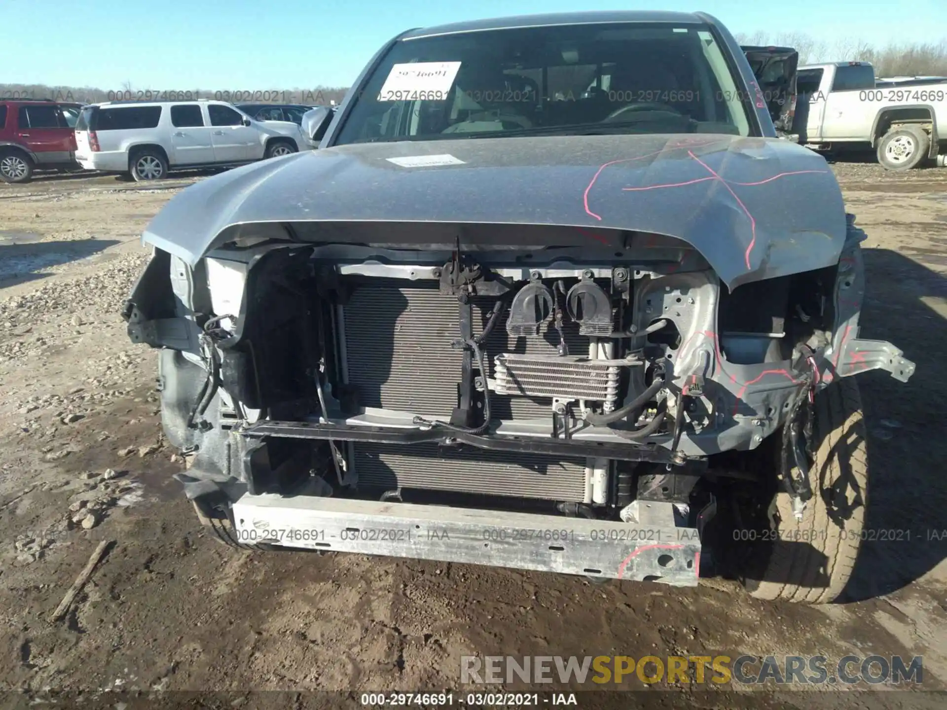 6 Photograph of a damaged car 3TMCZ5AN1KM285365 TOYOTA TACOMA 4WD 2019