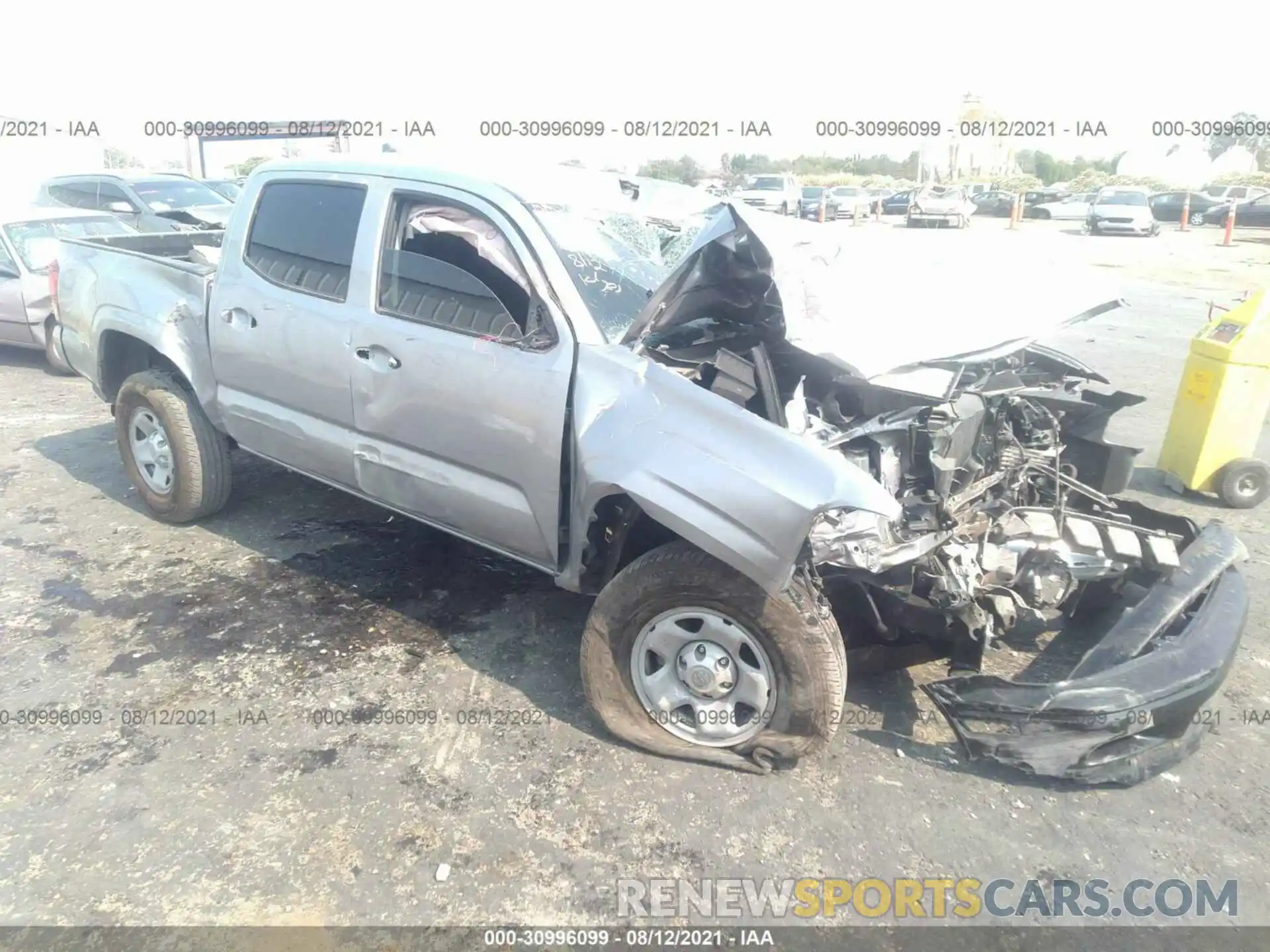 1 Photograph of a damaged car 3TMCZ5AN1KM286774 TOYOTA TACOMA 4WD 2019