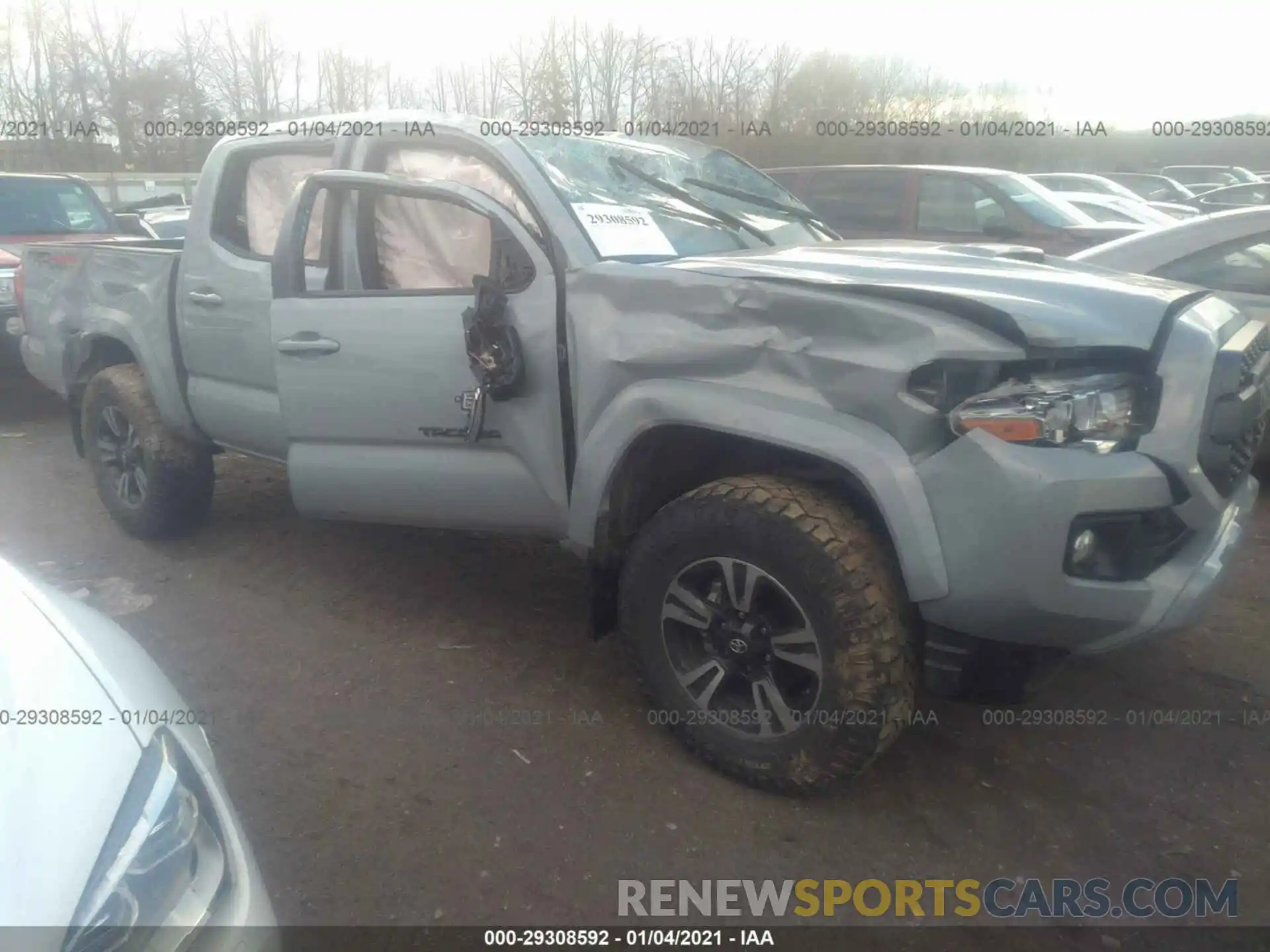 1 Photograph of a damaged car 3TMCZ5AN2KM209279 TOYOTA TACOMA 4WD 2019