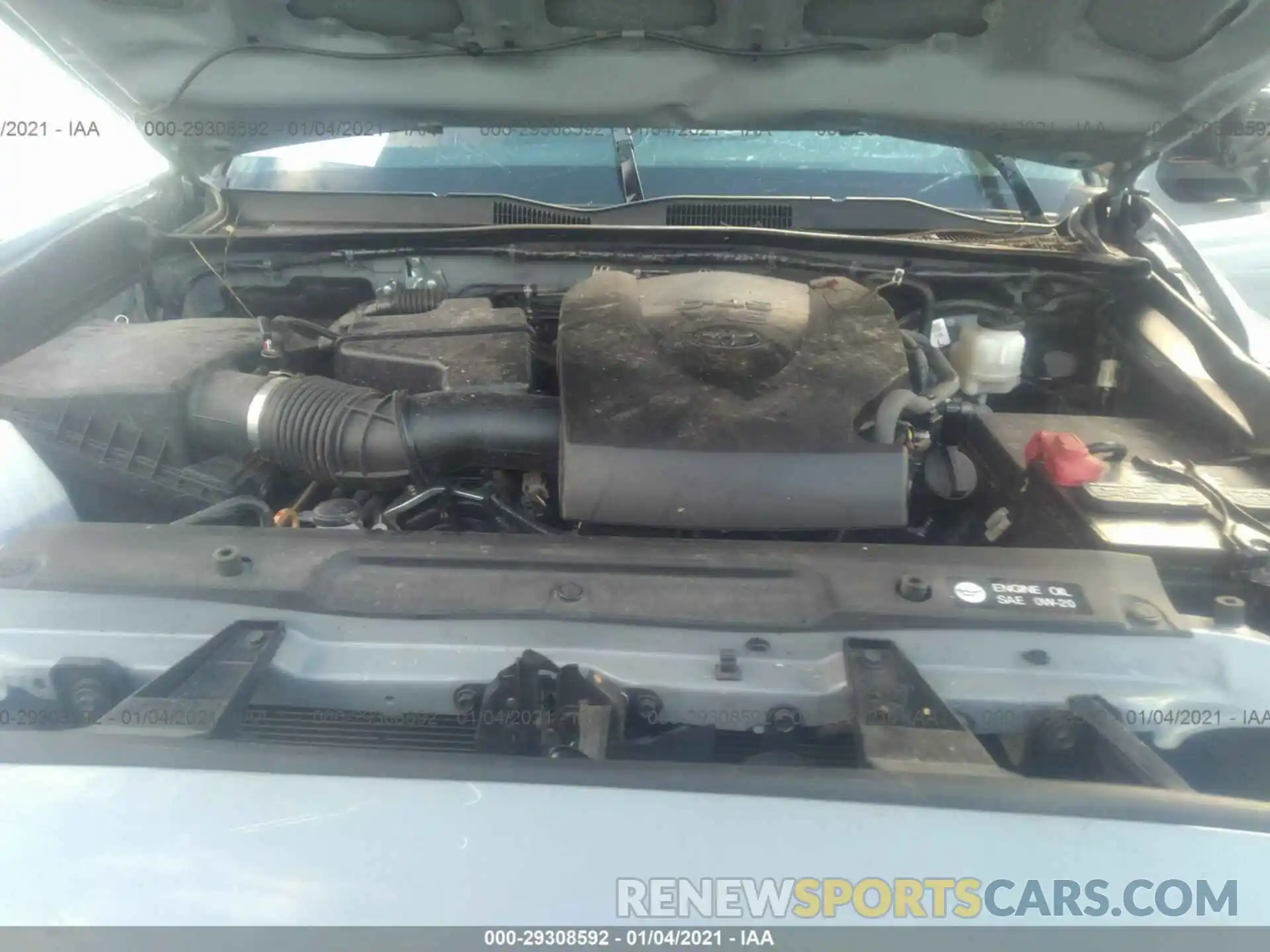 10 Photograph of a damaged car 3TMCZ5AN2KM209279 TOYOTA TACOMA 4WD 2019