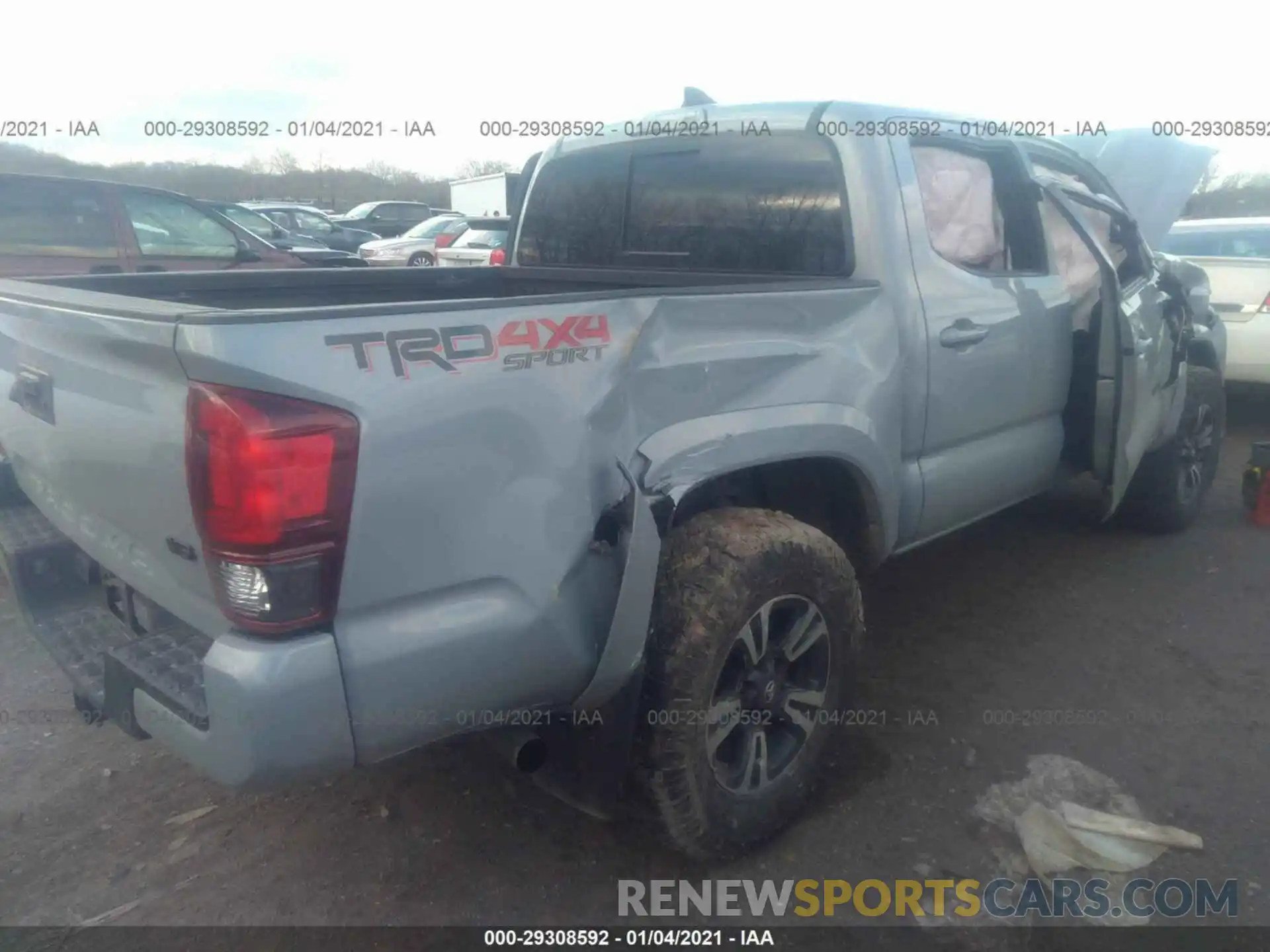 4 Photograph of a damaged car 3TMCZ5AN2KM209279 TOYOTA TACOMA 4WD 2019