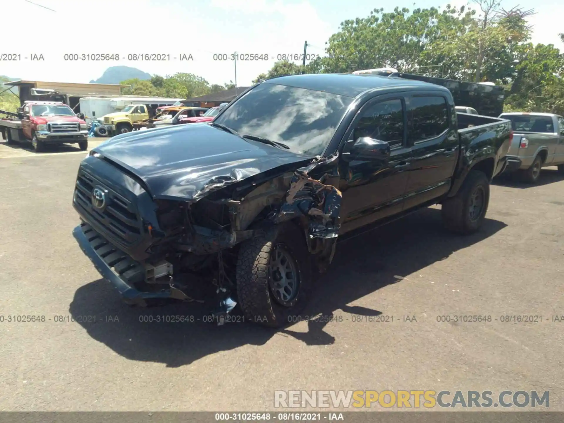 2 Photograph of a damaged car 3TMCZ5AN2KM214854 TOYOTA TACOMA 4WD 2019