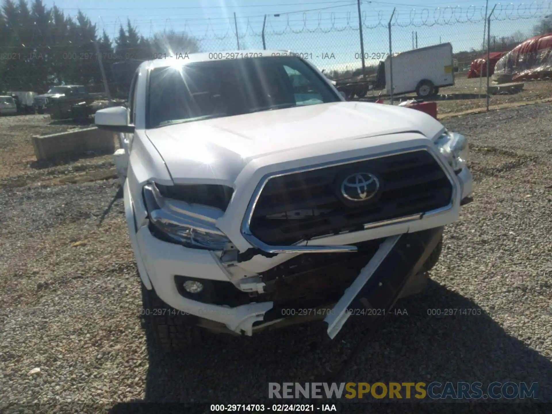 6 Photograph of a damaged car 3TMCZ5AN2KM227703 TOYOTA TACOMA 4WD 2019