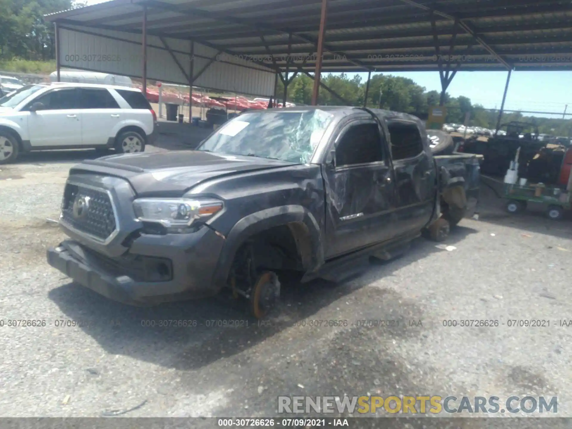 2 Photograph of a damaged car 3TMCZ5AN2KM241360 TOYOTA TACOMA 4WD 2019