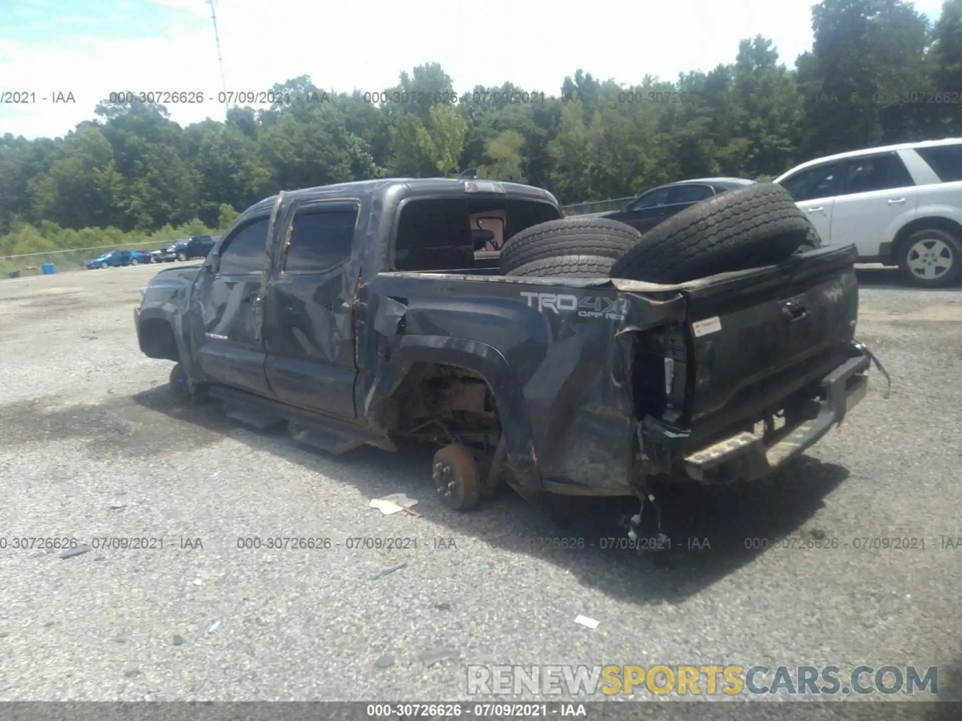 3 Photograph of a damaged car 3TMCZ5AN2KM241360 TOYOTA TACOMA 4WD 2019