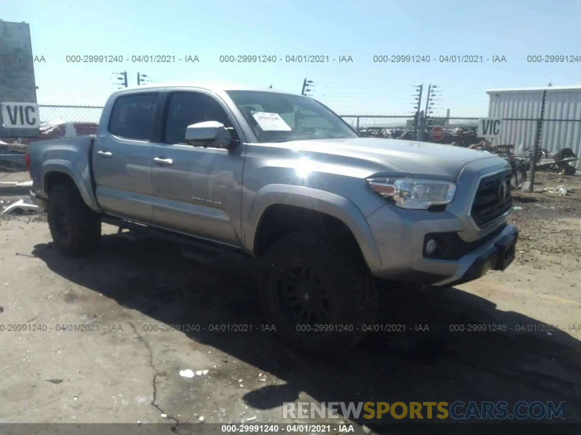 1 Photograph of a damaged car 3TMCZ5AN2KM247157 TOYOTA TACOMA 4WD 2019