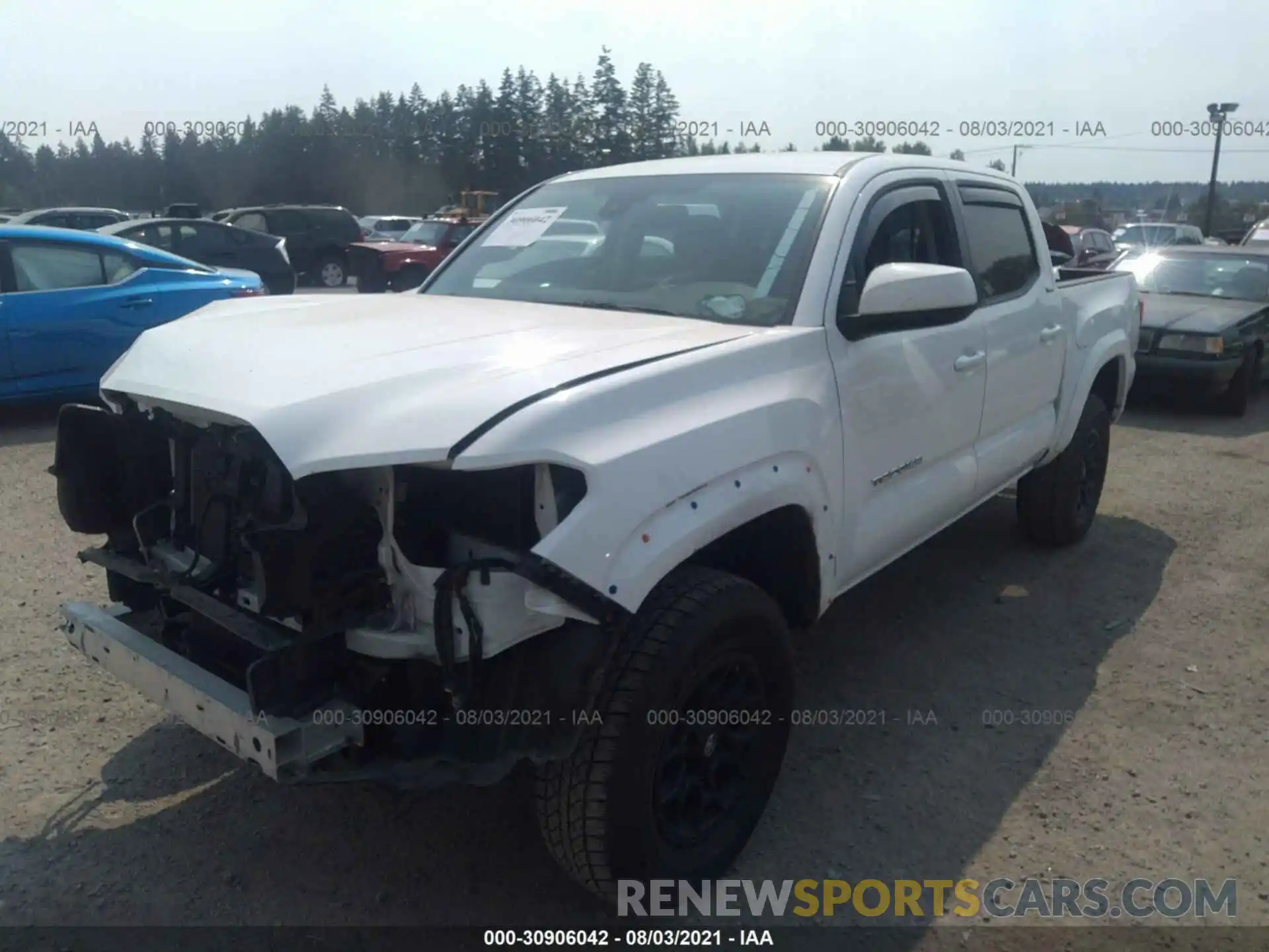 2 Photograph of a damaged car 3TMCZ5AN2KM247496 TOYOTA TACOMA 4WD 2019