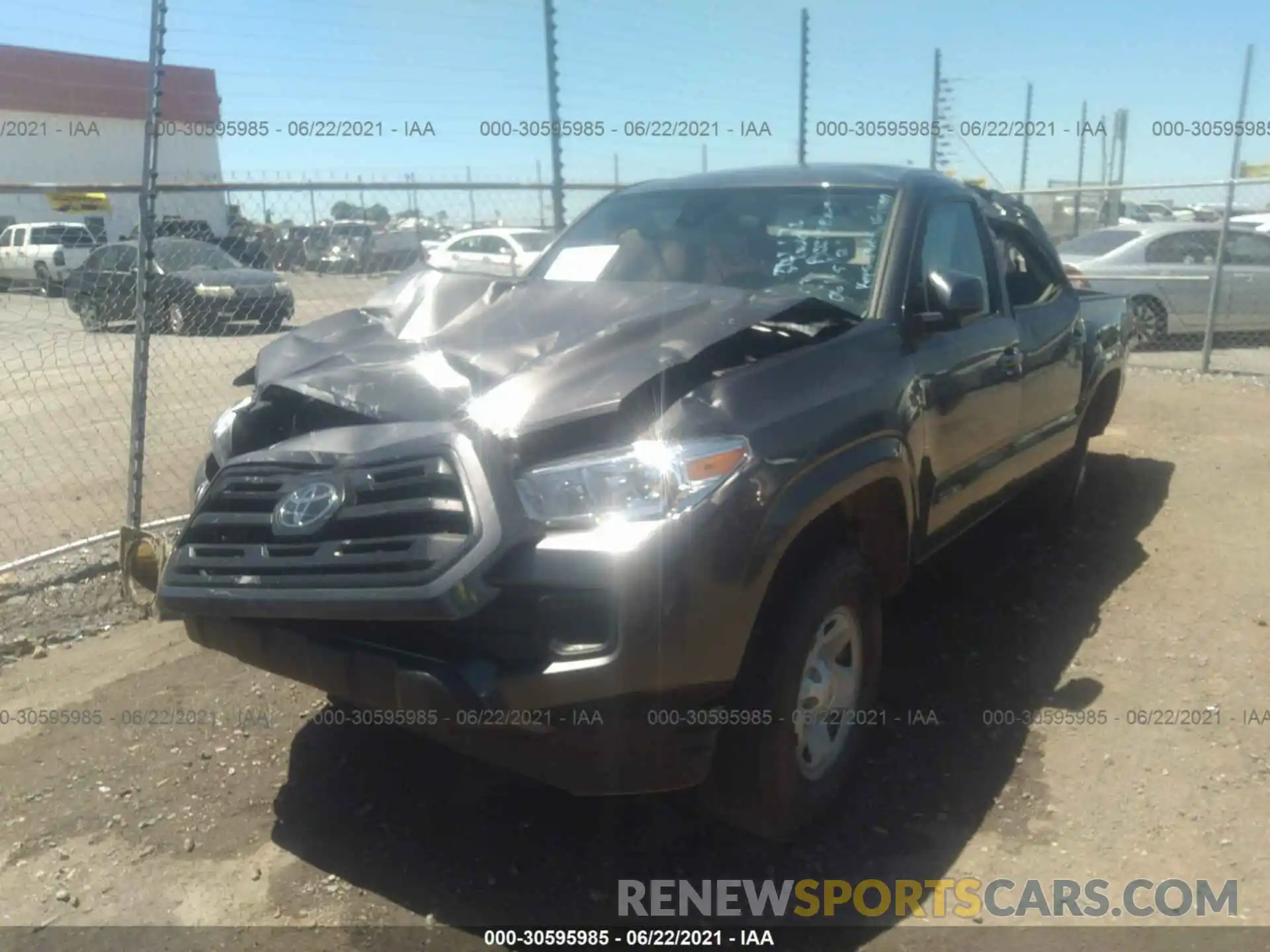 2 Photograph of a damaged car 3TMCZ5AN2KM251483 TOYOTA TACOMA 4WD 2019