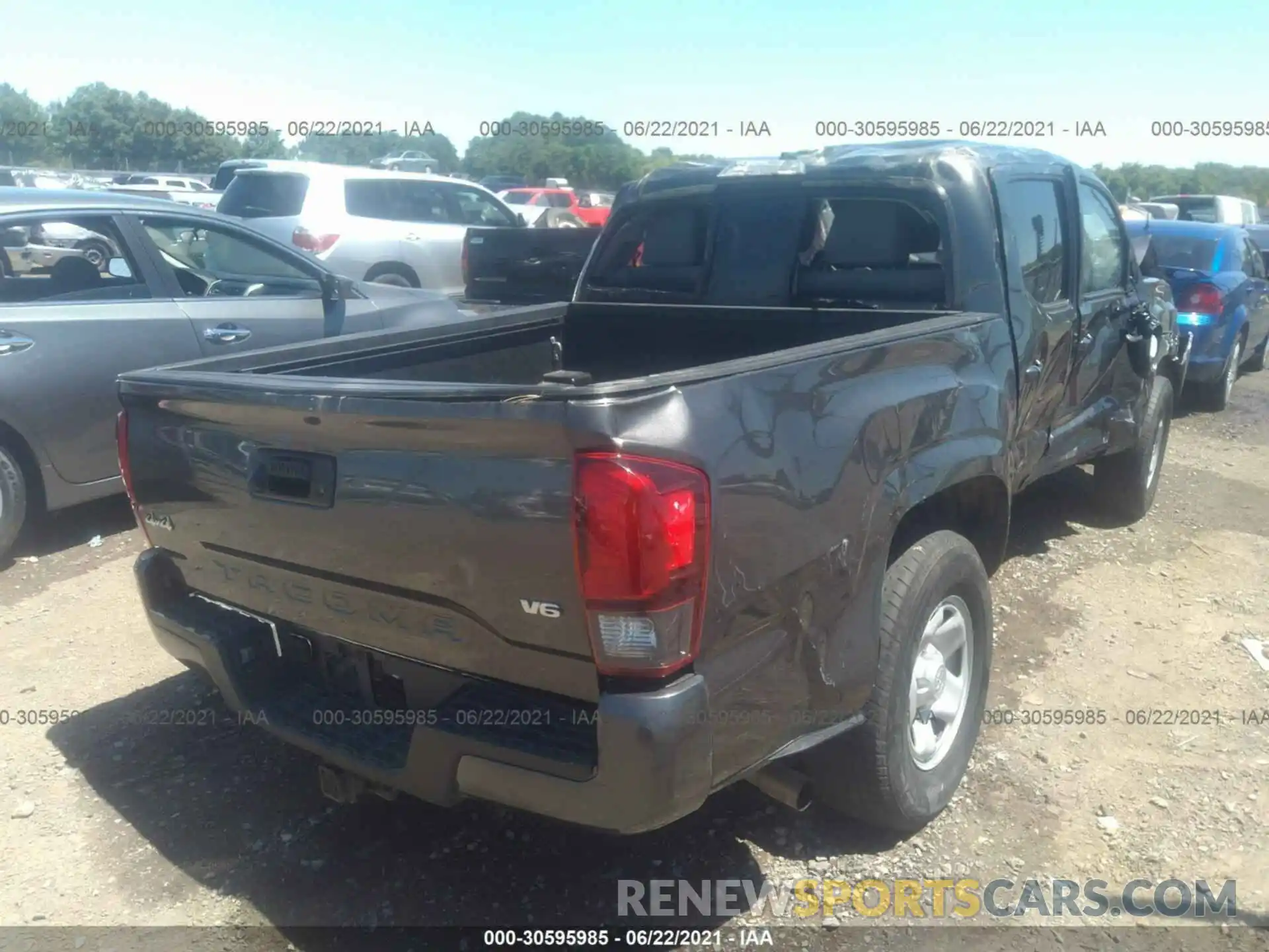 4 Photograph of a damaged car 3TMCZ5AN2KM251483 TOYOTA TACOMA 4WD 2019