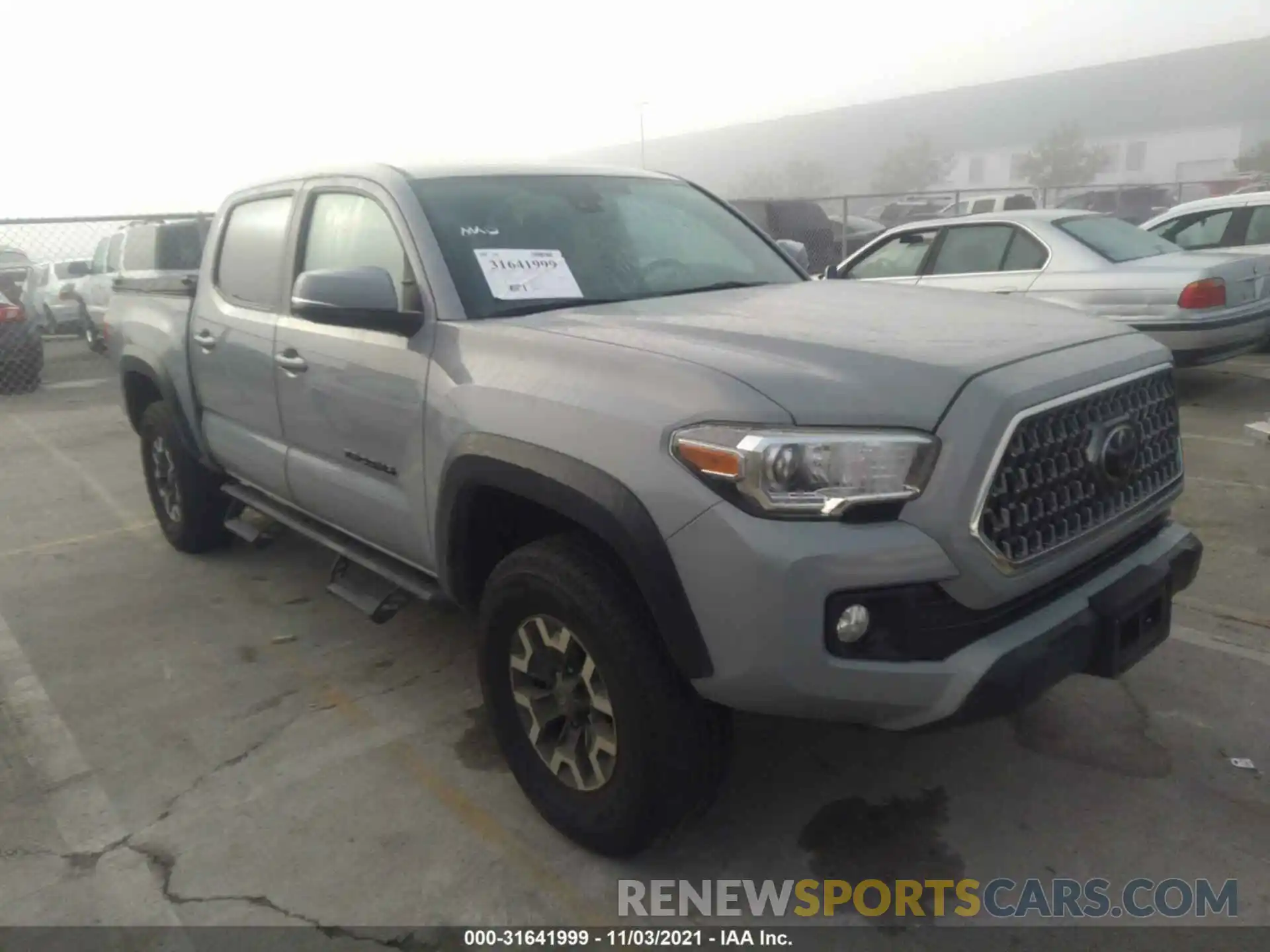 1 Photograph of a damaged car 3TMCZ5AN2KM252567 TOYOTA TACOMA 4WD 2019