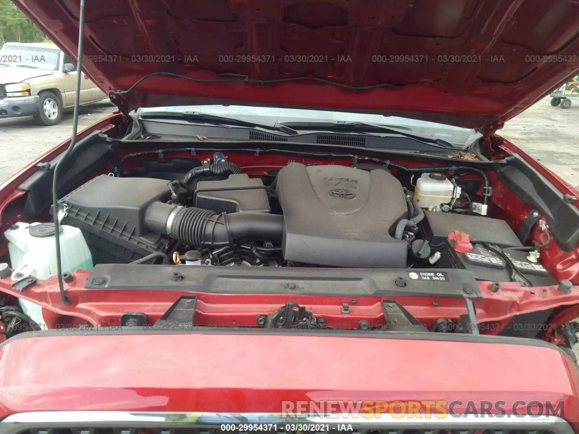 10 Photograph of a damaged car 3TMCZ5AN2KM258076 TOYOTA TACOMA 4WD 2019