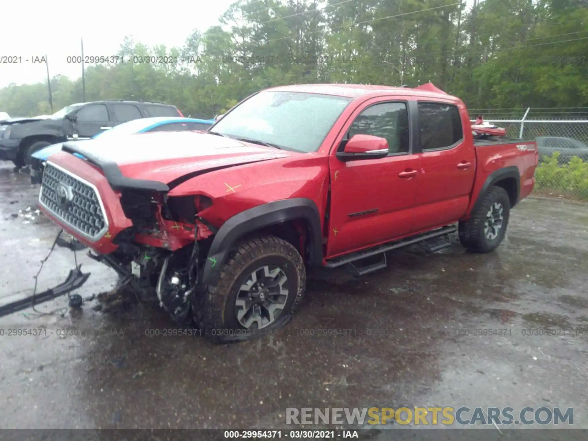 2 Photograph of a damaged car 3TMCZ5AN2KM258076 TOYOTA TACOMA 4WD 2019