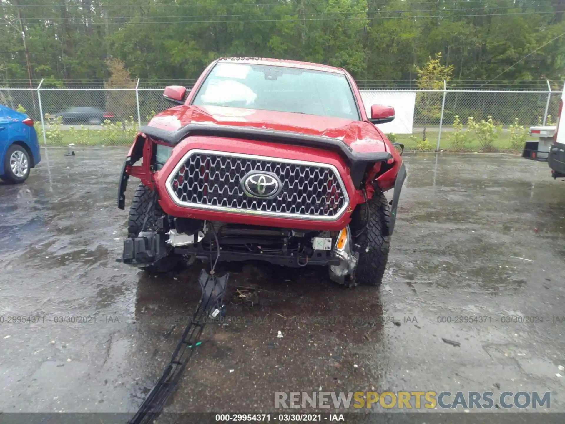 6 Photograph of a damaged car 3TMCZ5AN2KM258076 TOYOTA TACOMA 4WD 2019