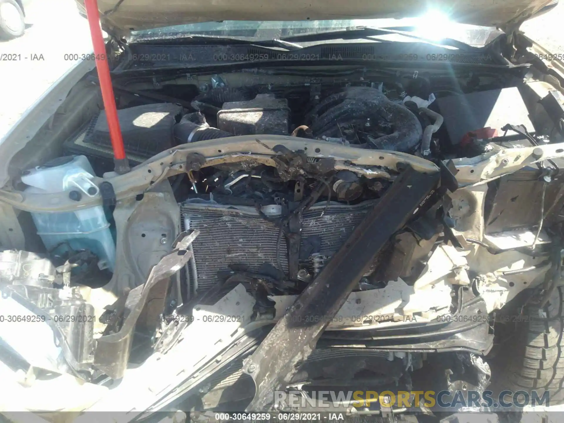 10 Photograph of a damaged car 3TMCZ5AN2KM267392 TOYOTA TACOMA 4WD 2019