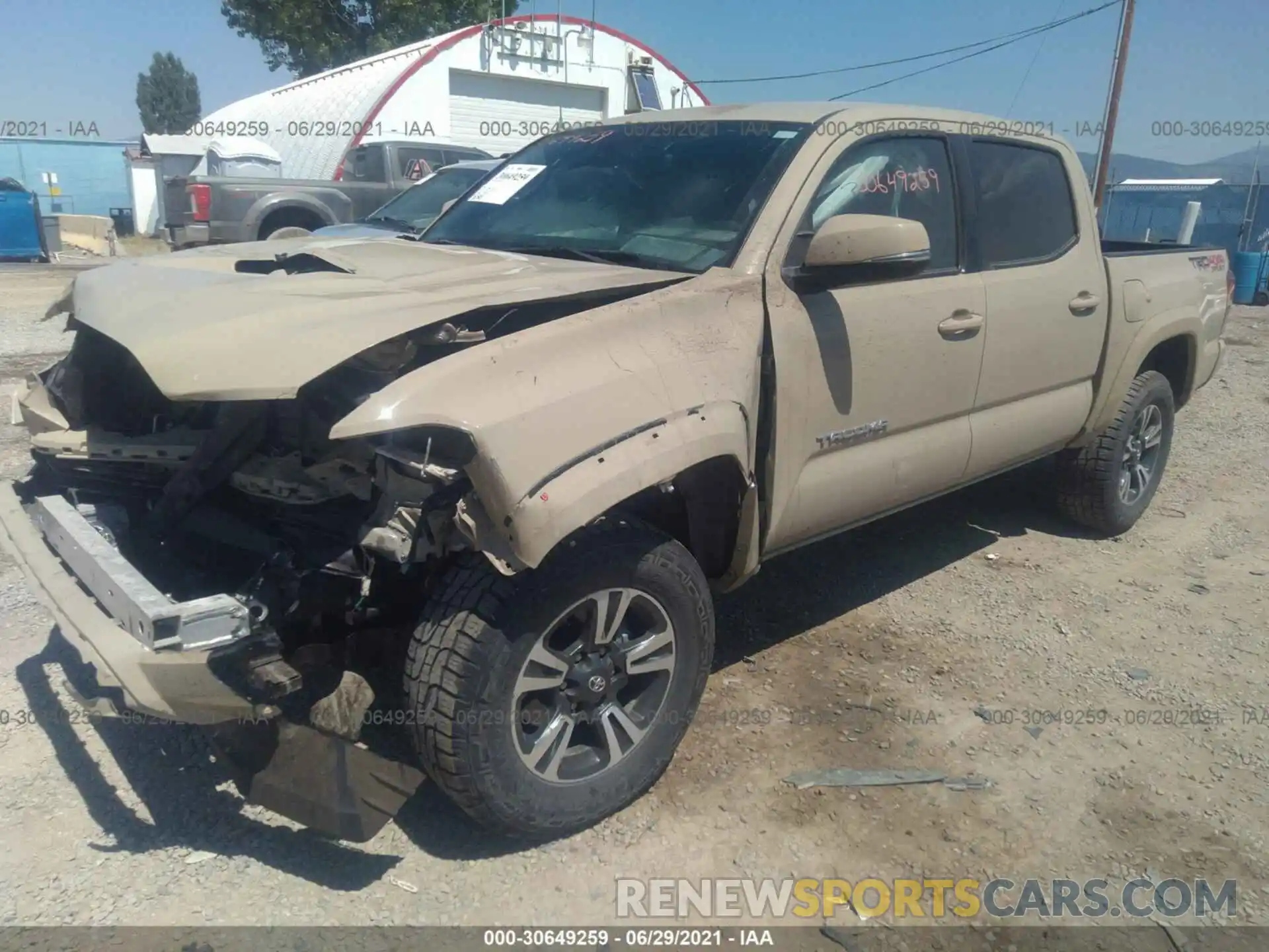 2 Photograph of a damaged car 3TMCZ5AN2KM267392 TOYOTA TACOMA 4WD 2019