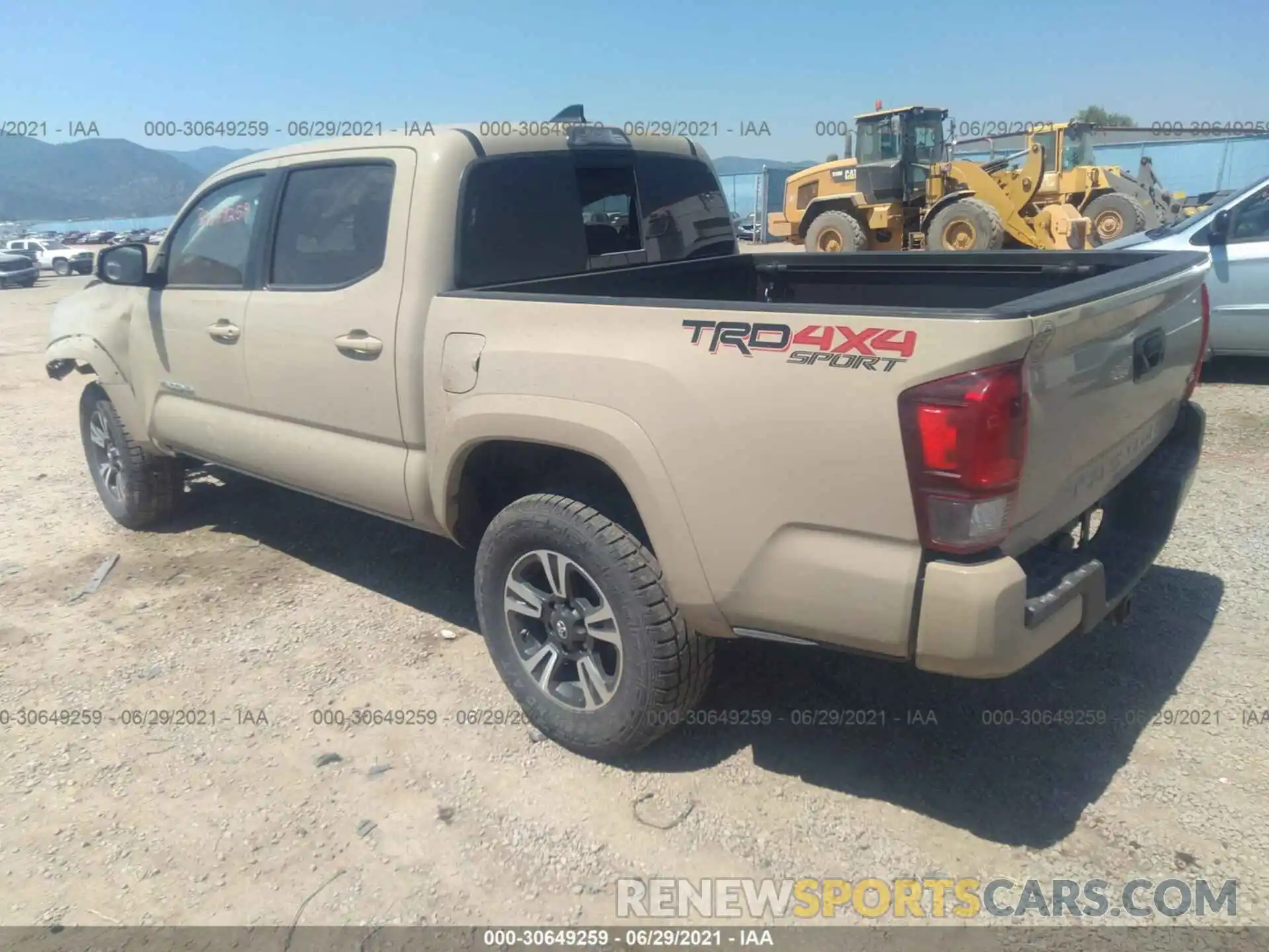 3 Photograph of a damaged car 3TMCZ5AN2KM267392 TOYOTA TACOMA 4WD 2019