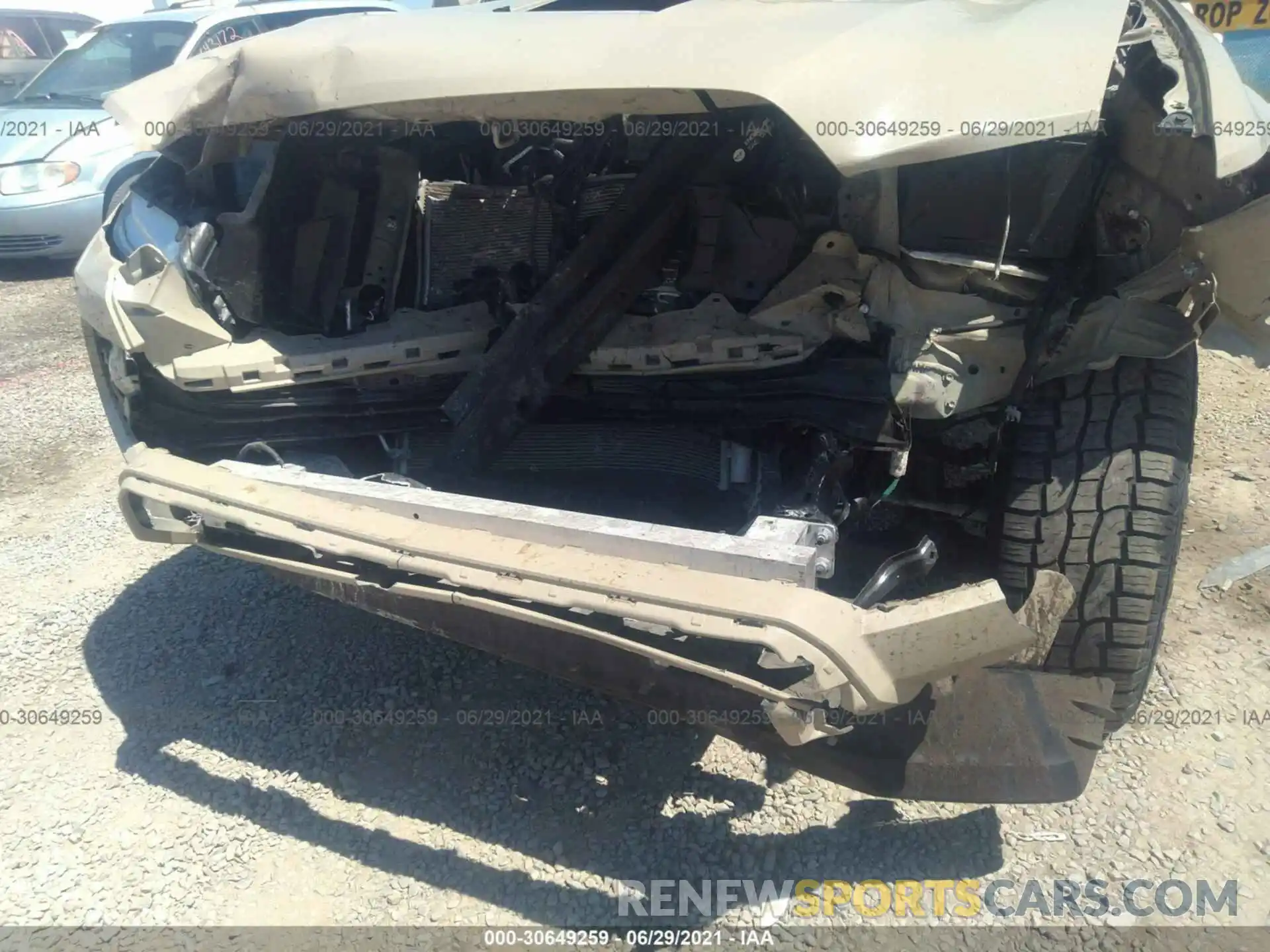 6 Photograph of a damaged car 3TMCZ5AN2KM267392 TOYOTA TACOMA 4WD 2019