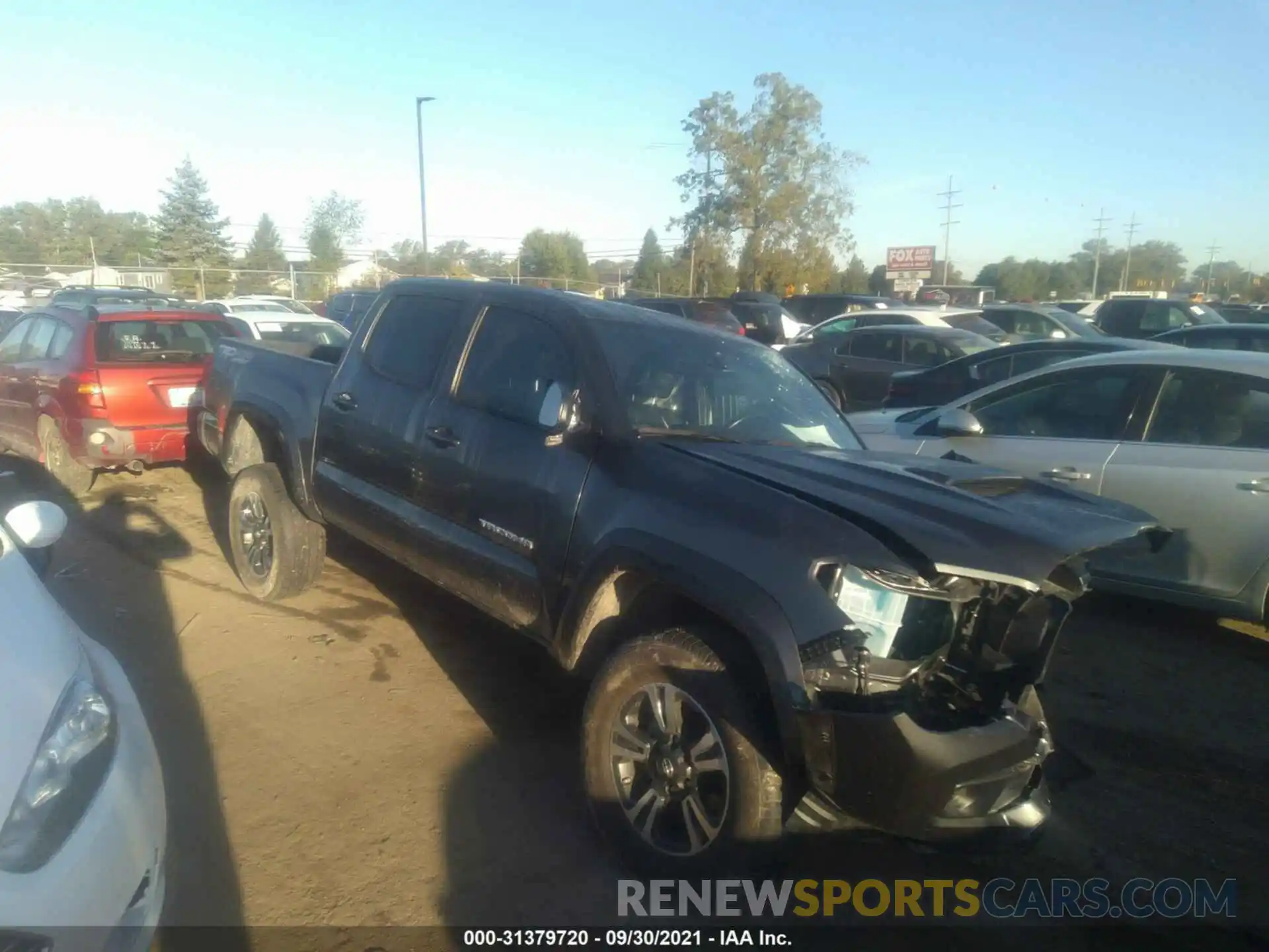 1 Photograph of a damaged car 3TMCZ5AN2KM271779 TOYOTA TACOMA 4WD 2019