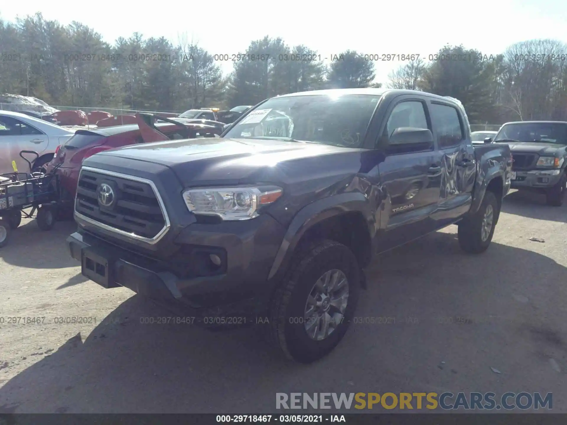 2 Photograph of a damaged car 3TMCZ5AN2KM282068 TOYOTA TACOMA 4WD 2019